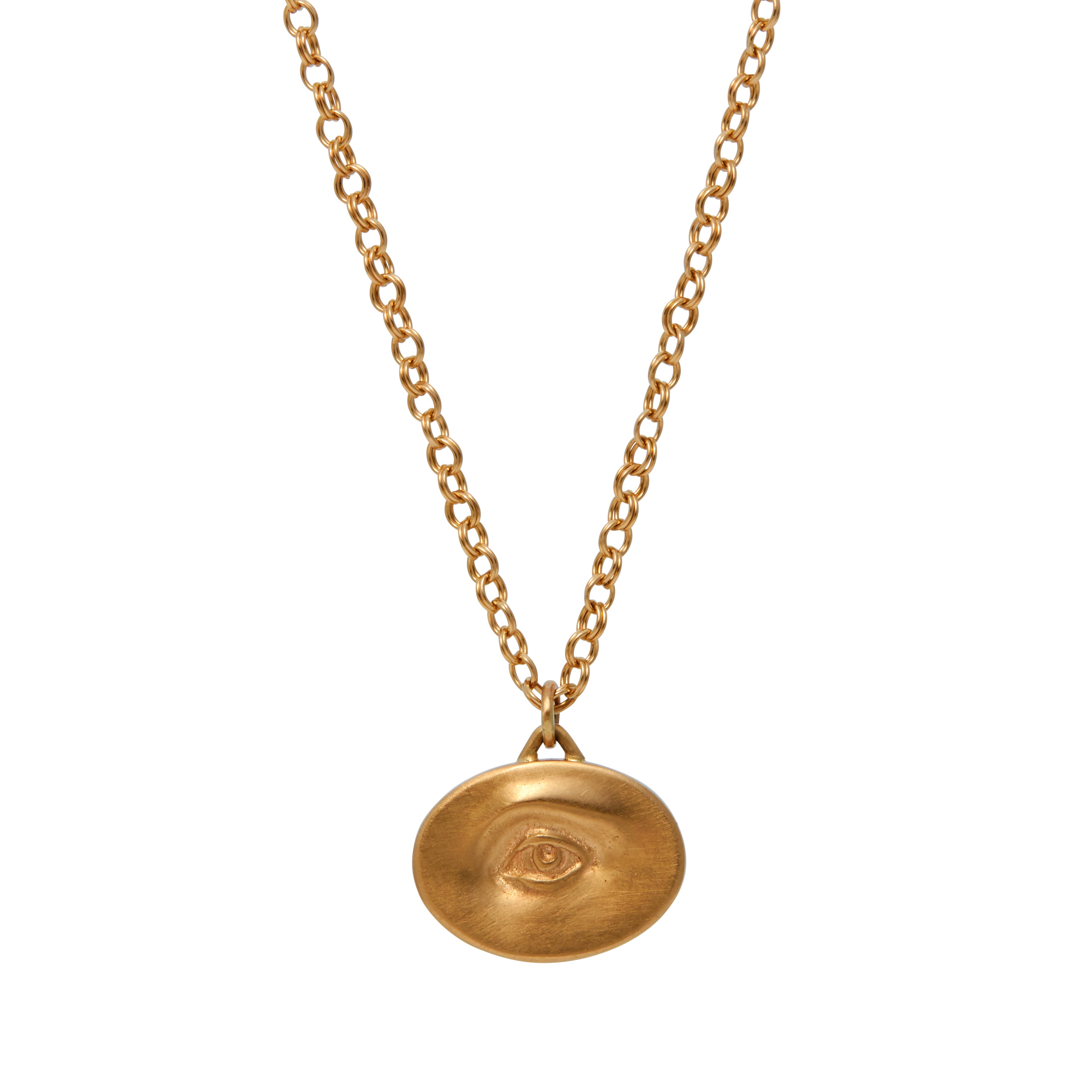 Gabriella Kiss 18k Small Eye Love Token Necklace - 16"