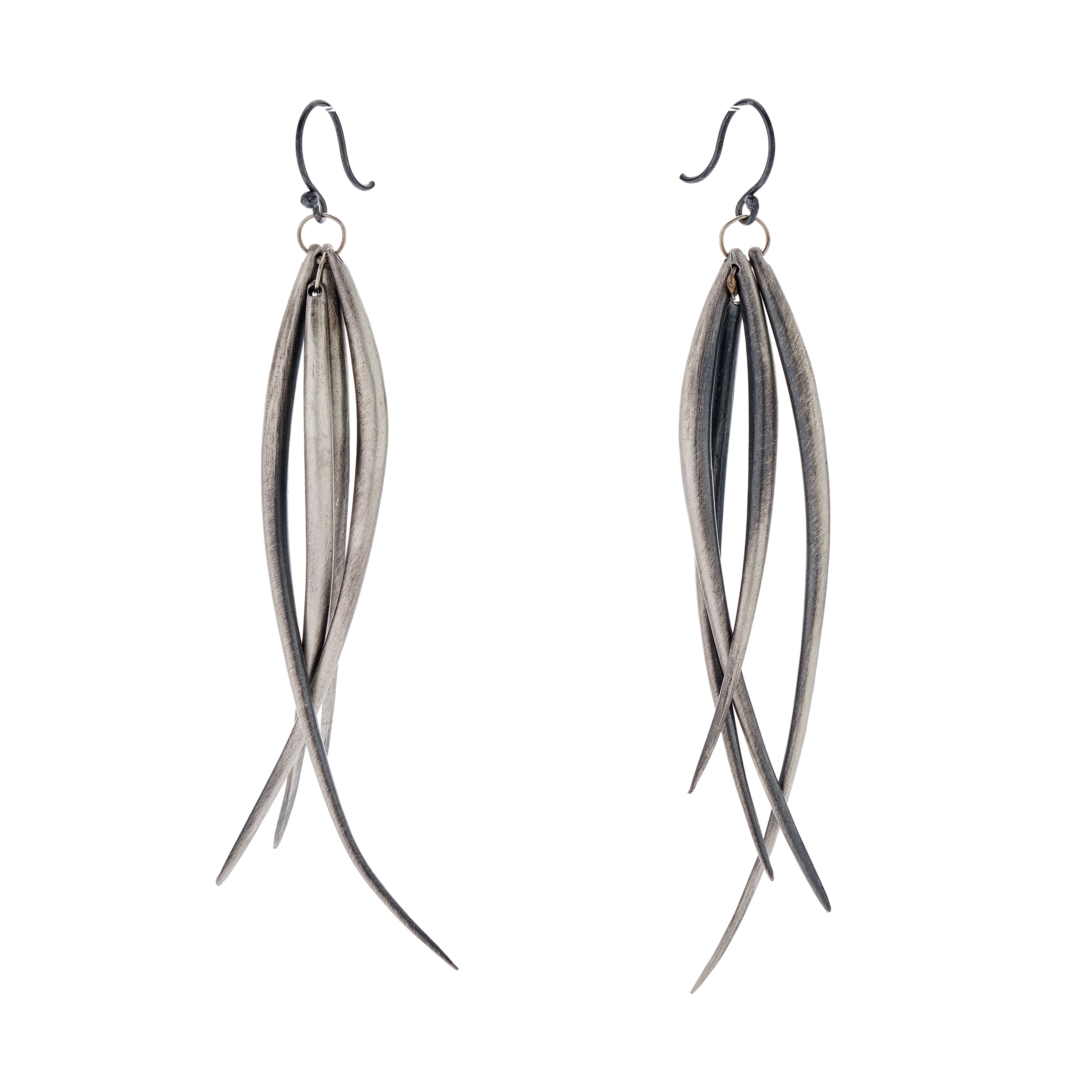 TenThousandThings Sterling Silver Extra Long Whisker Earrings
