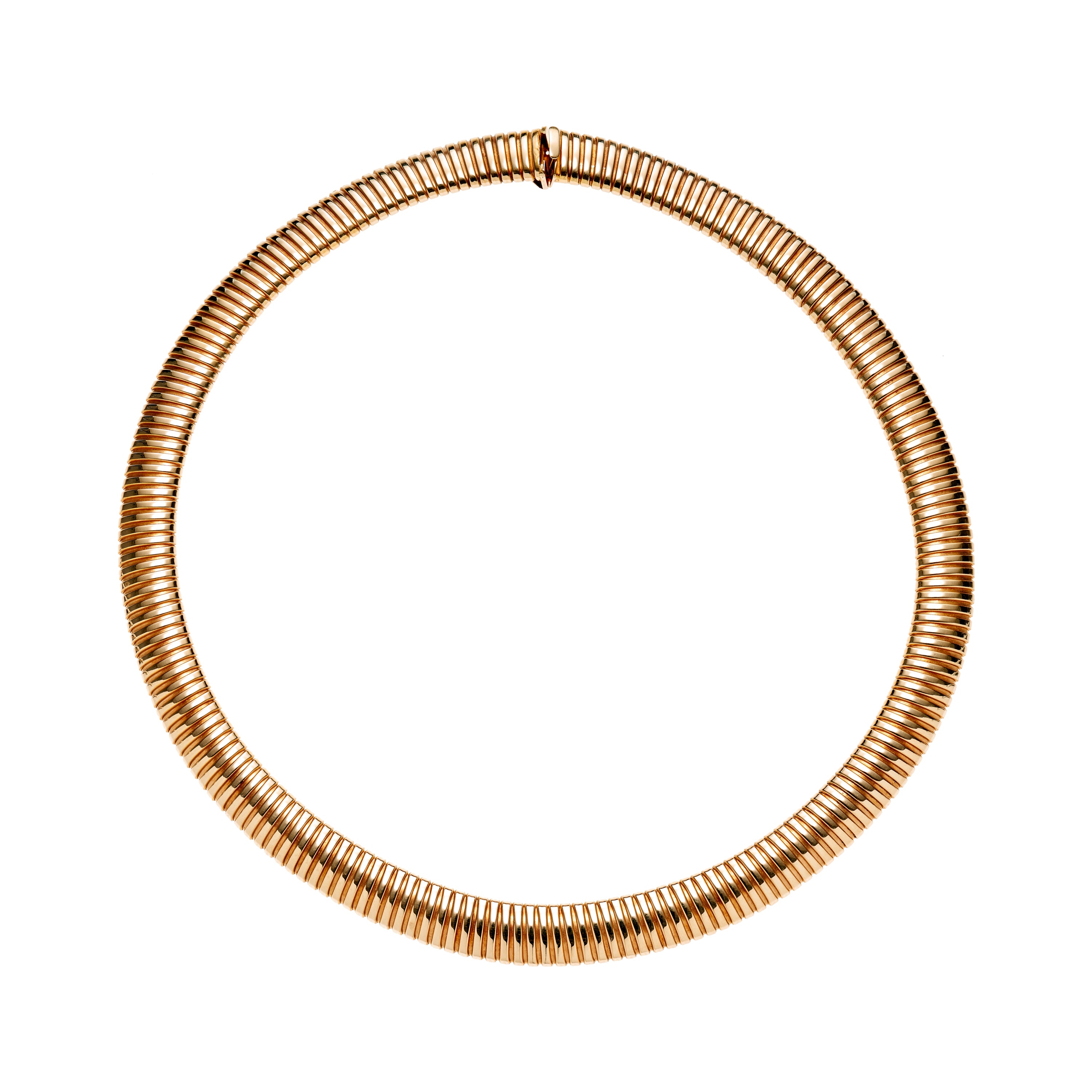 Vintage 14k Tubogas Necklace Collar- 17"