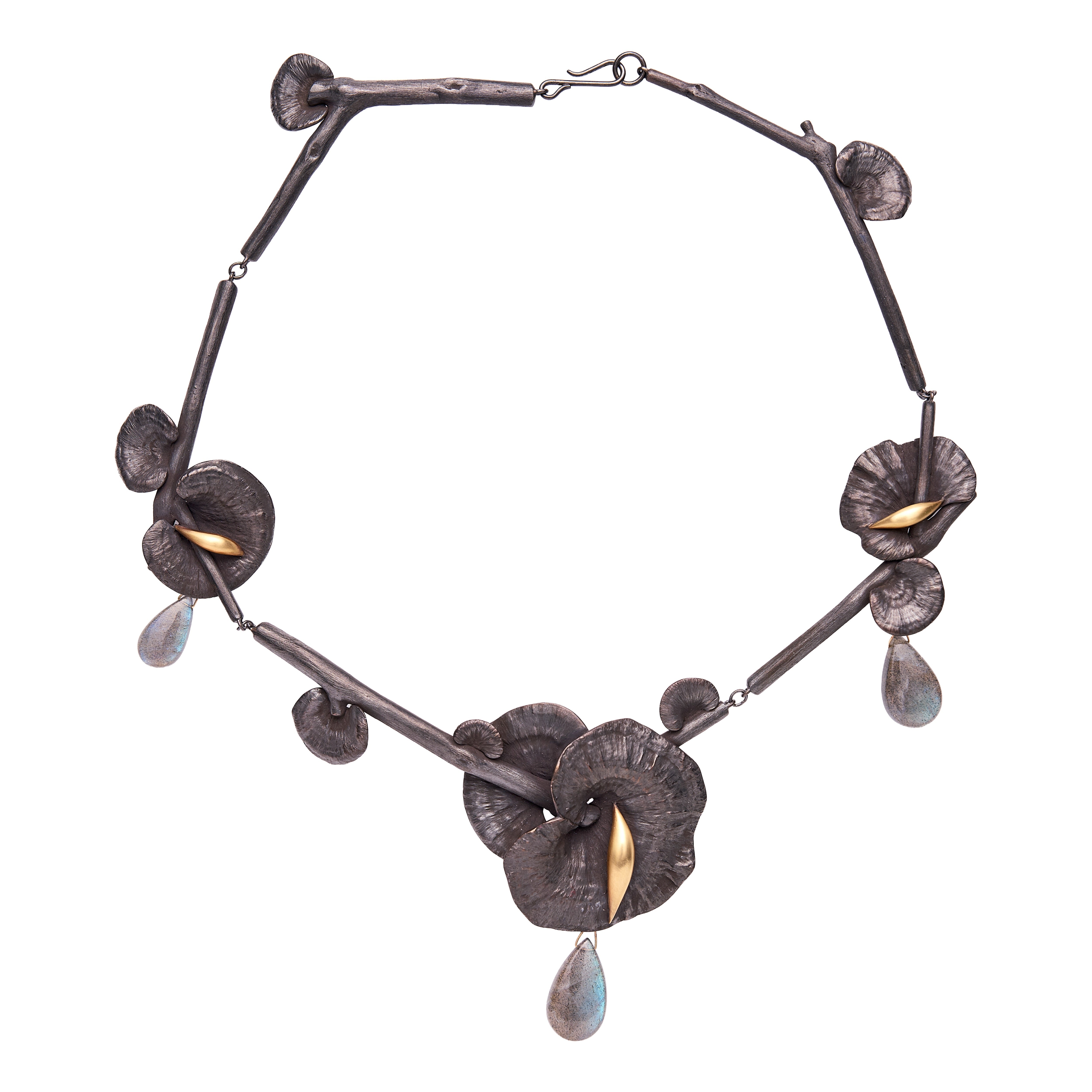 Gabriella Kiss Bronze & 18k Large Mushroom Necklace