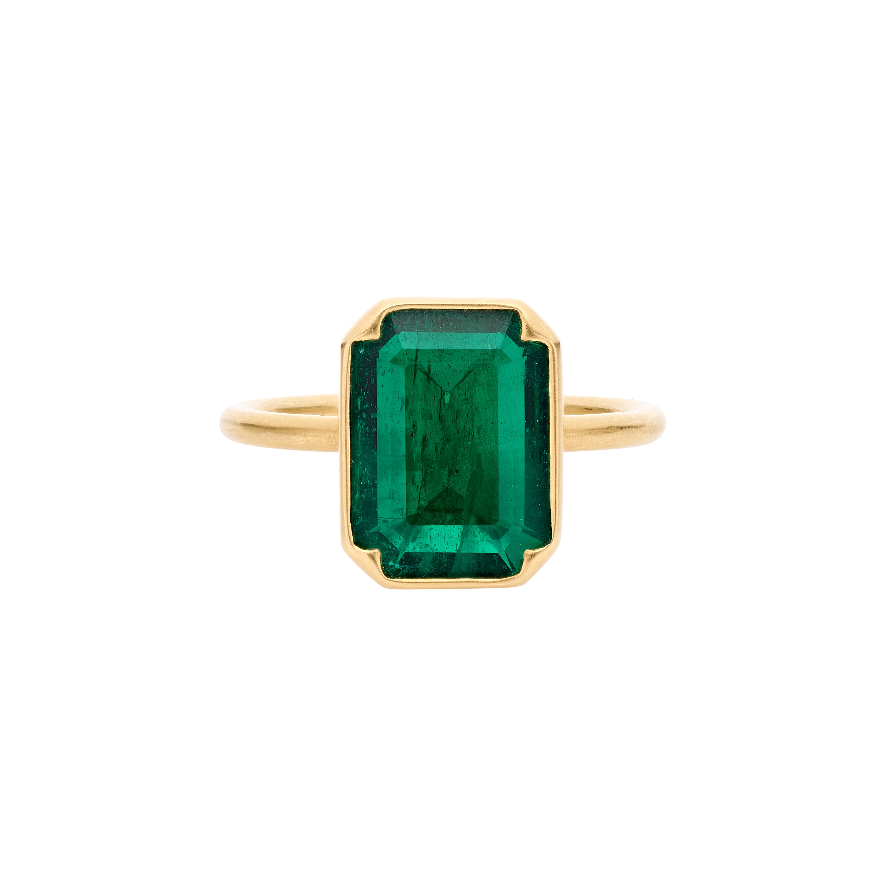 Gabriella Kiss 18k Emerald Cut Emerald Ring - 3.6ct