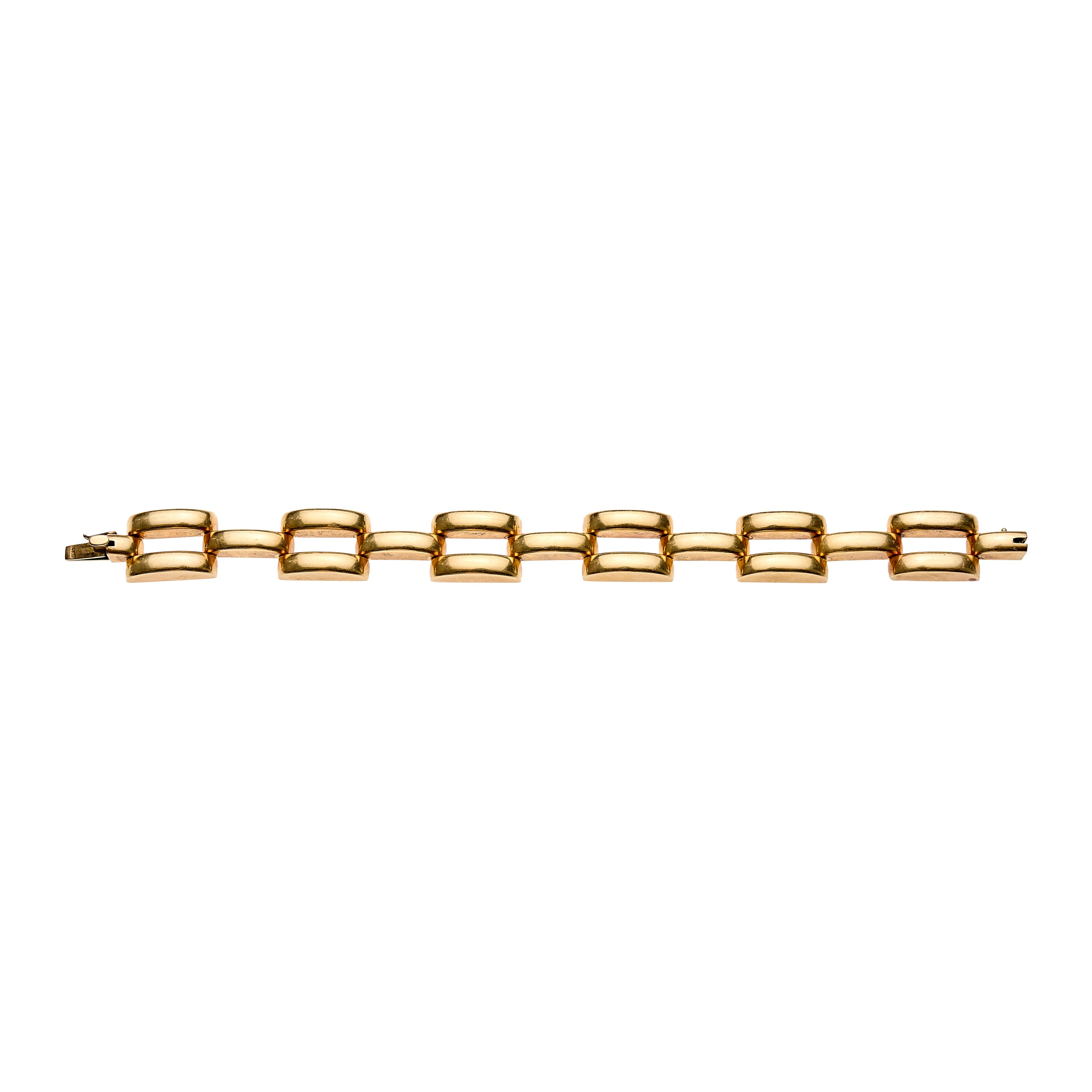 Vintage Retro 14k Gold Link Bracelet