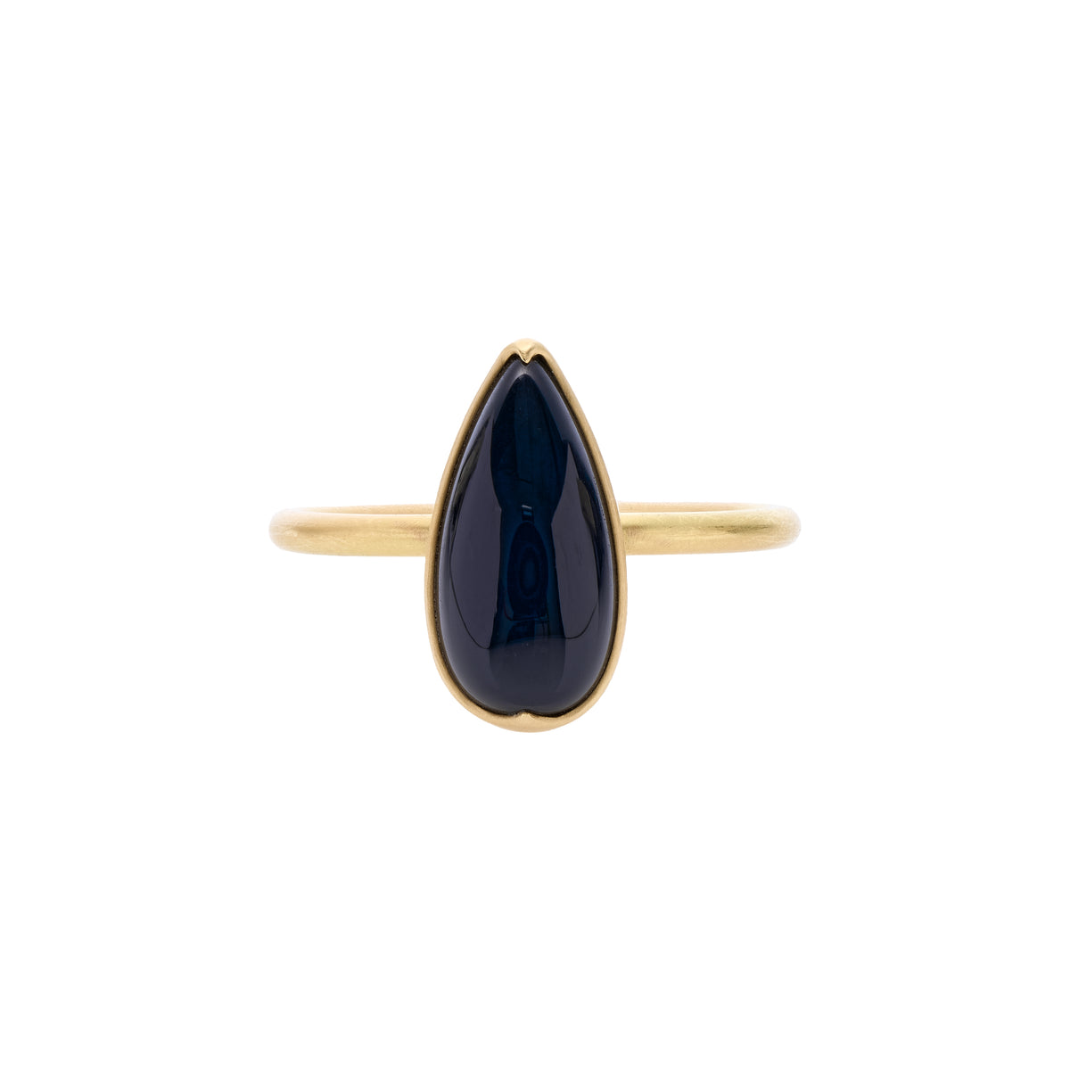 Gabriella Kiss 18k Pear Onyx Ring