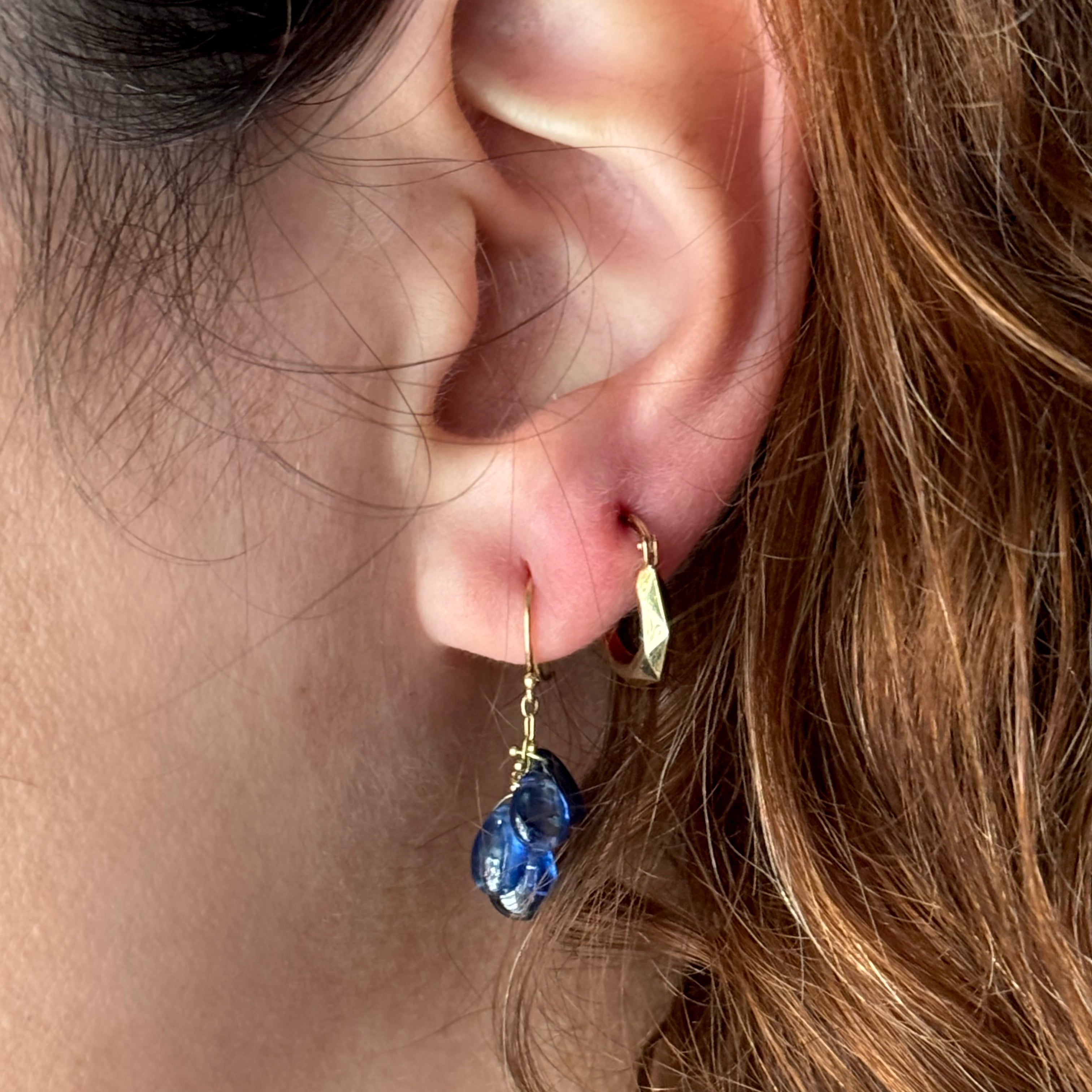 TenThousandThings 18k Kyanite Cluster Earrings