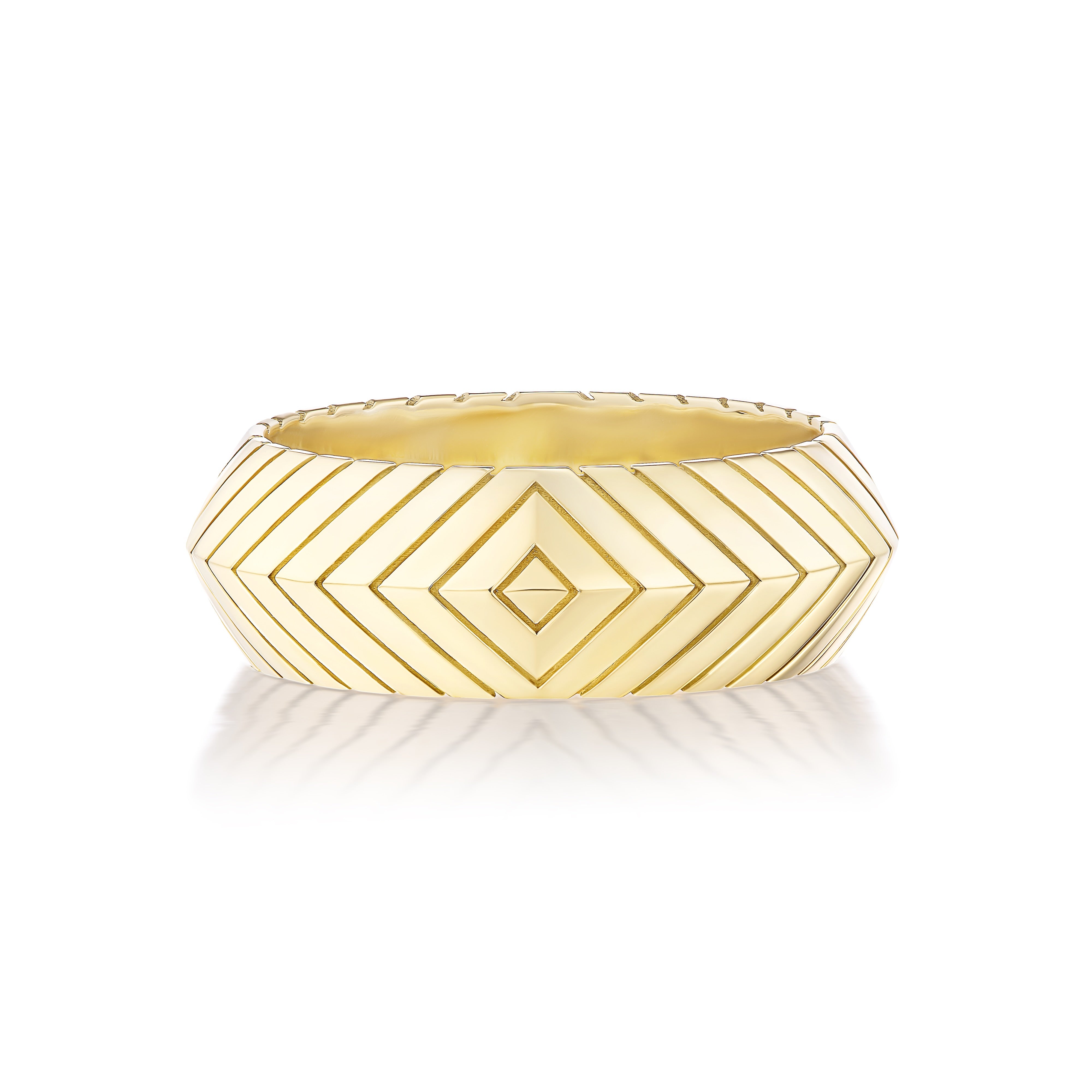 Harwell Godfrey 18k Masego Knife Edge Band Ring - 7mm