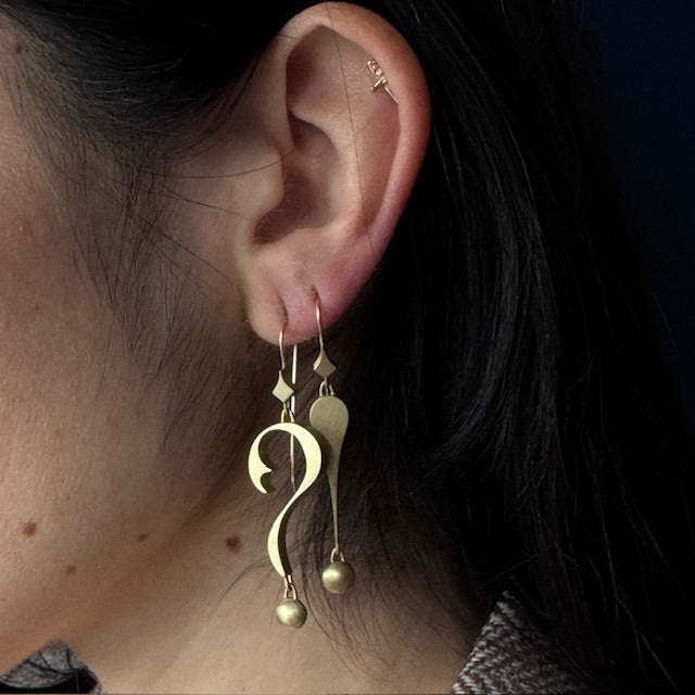 Gabriella Kiss 18k/Silver Medieval ?! Earrings