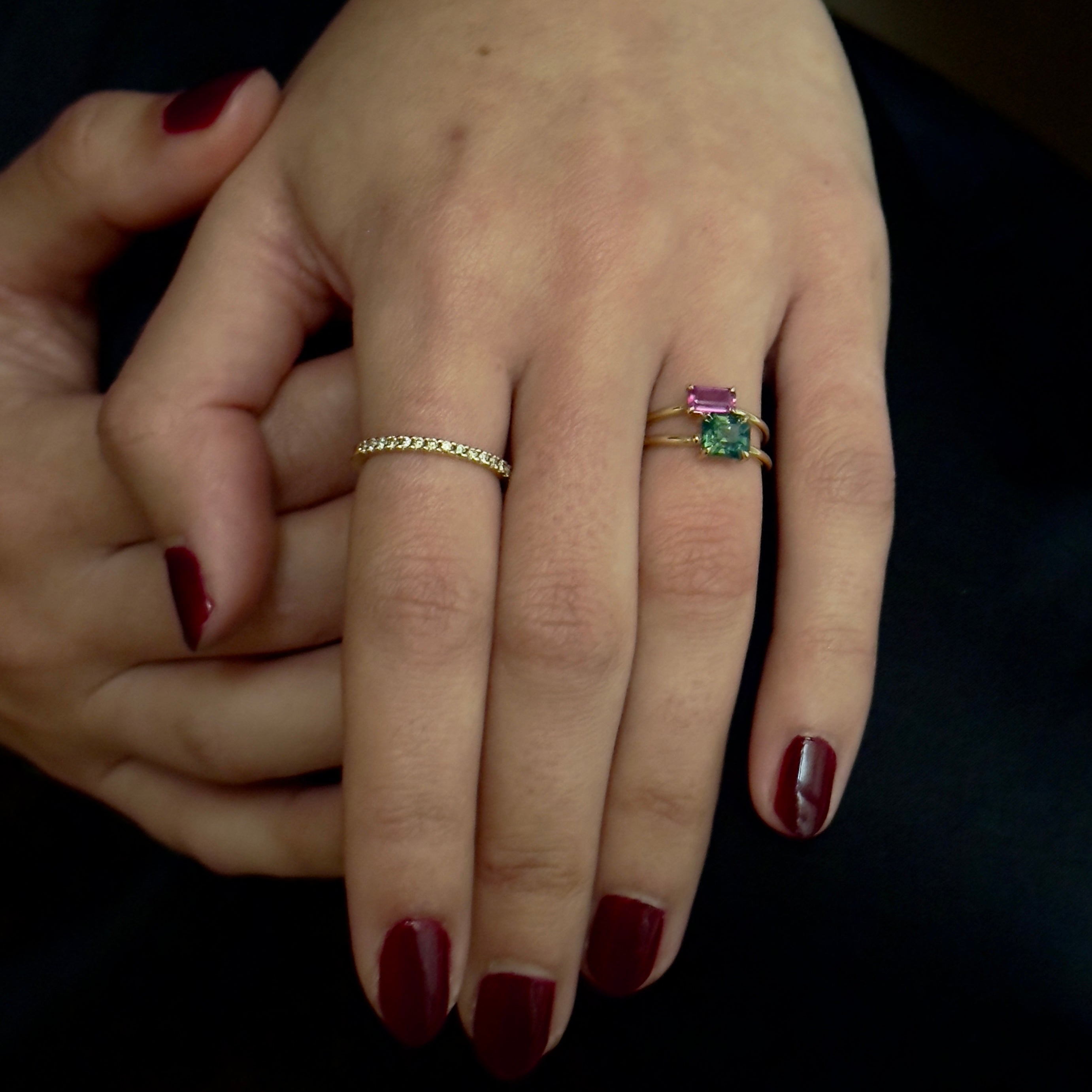 Tura Sugden 18k Pink Sapphire Solitaire Ring- 0.46ct