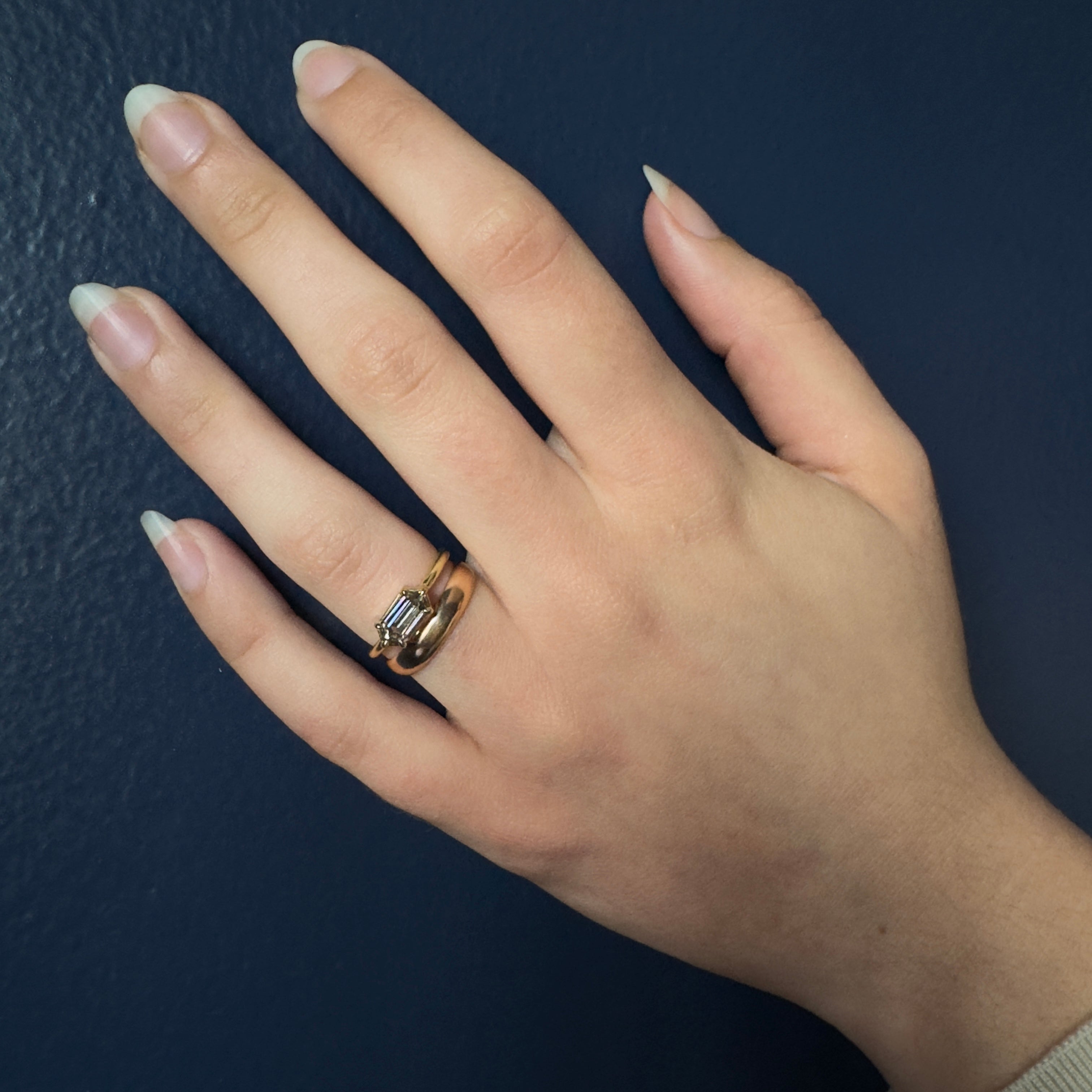 Tura Sugden 18k Champagne Hexagon Diamond Ring - .9ct