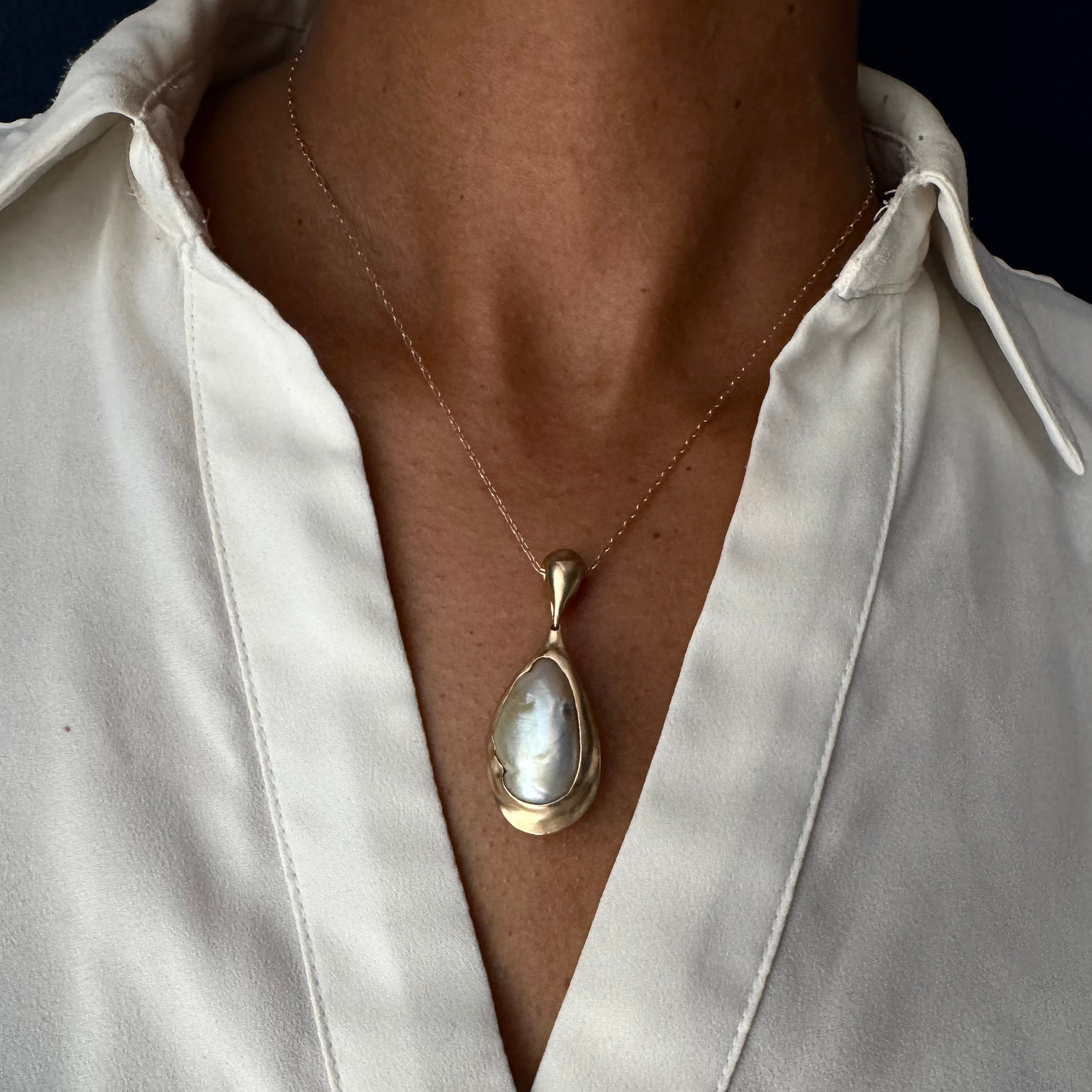 TenThousandThings 14k Pearl Holder Necklace-18"