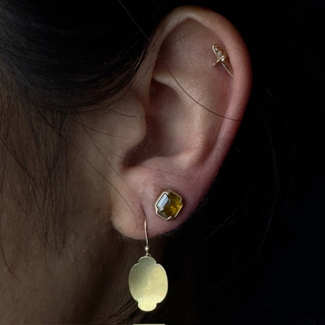 Gabriella Kiss 18k Cognac Cushion Diamond Studs- 1.6ct.