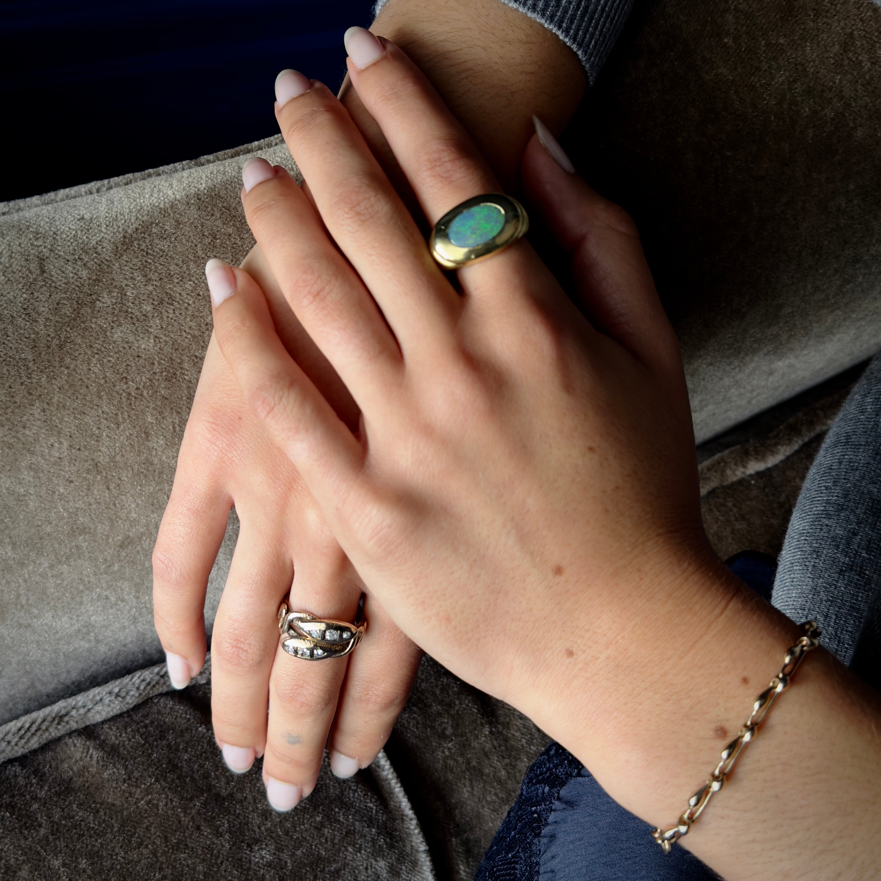 TenThousandThings 10k Organic Link Bracelet