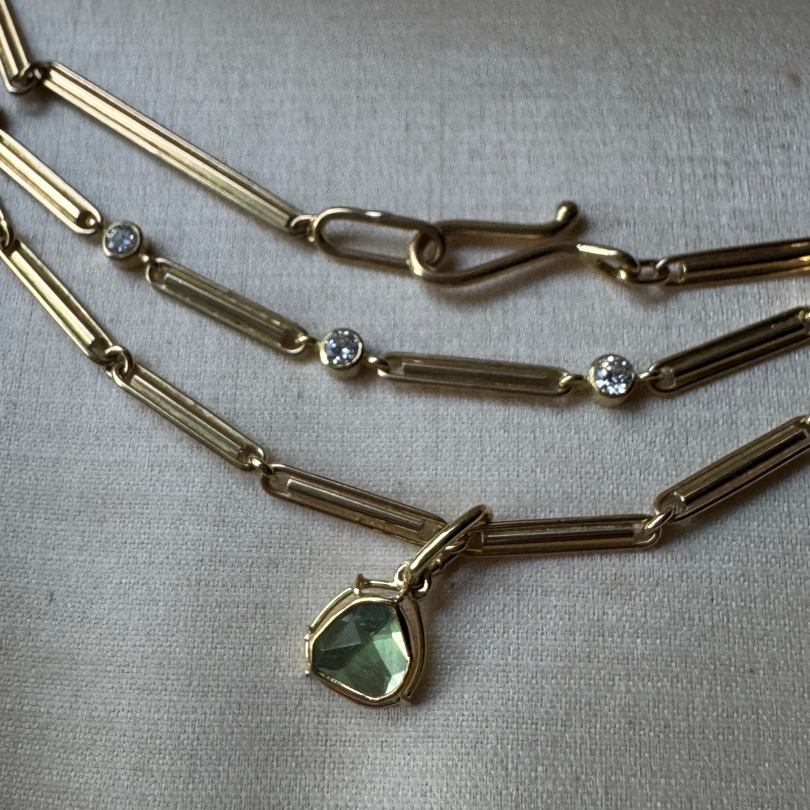Tura Sugden 18k Heavy Trombone Chain- 18"
