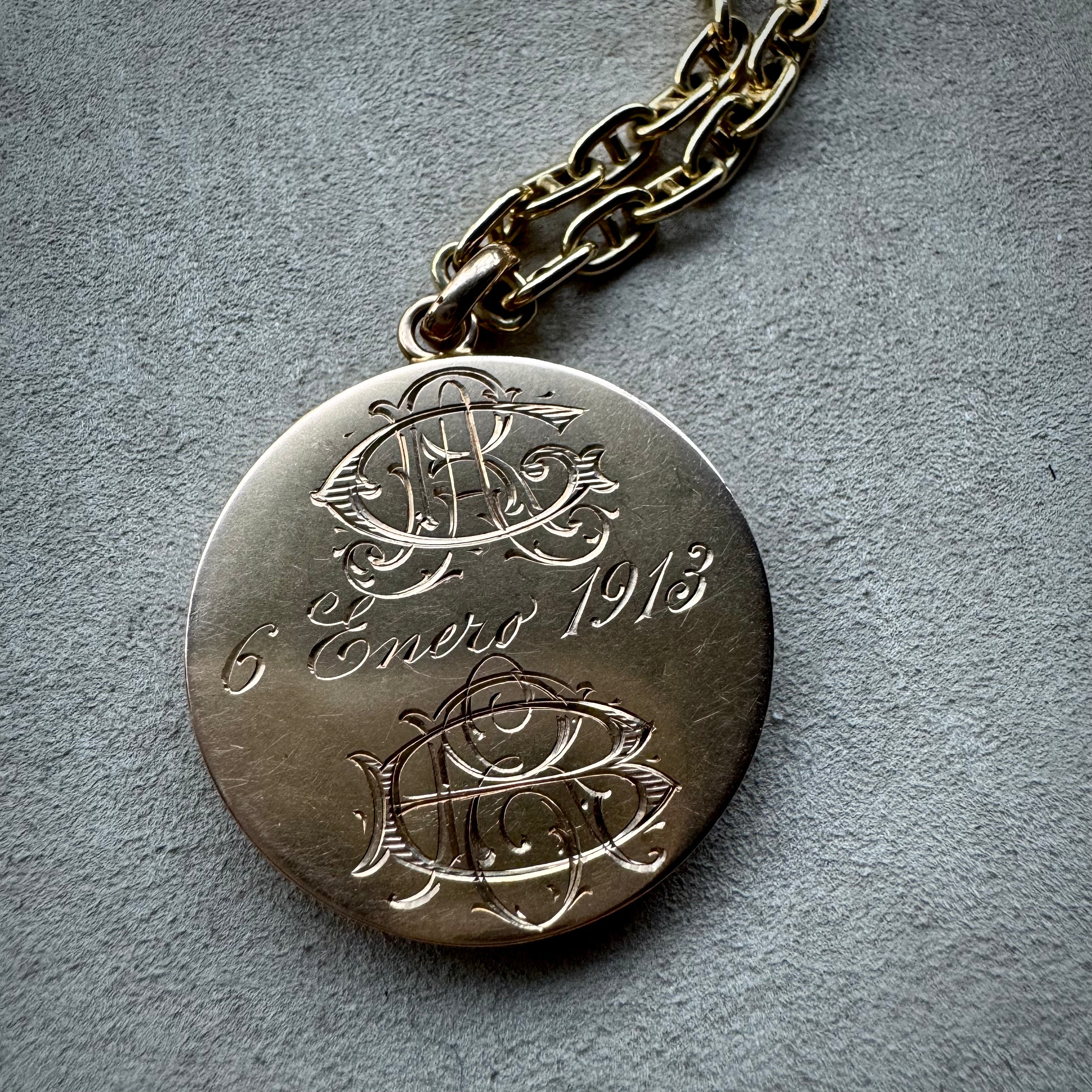 Antique French 18k, Platinum & Diamond "Mignon" Locket