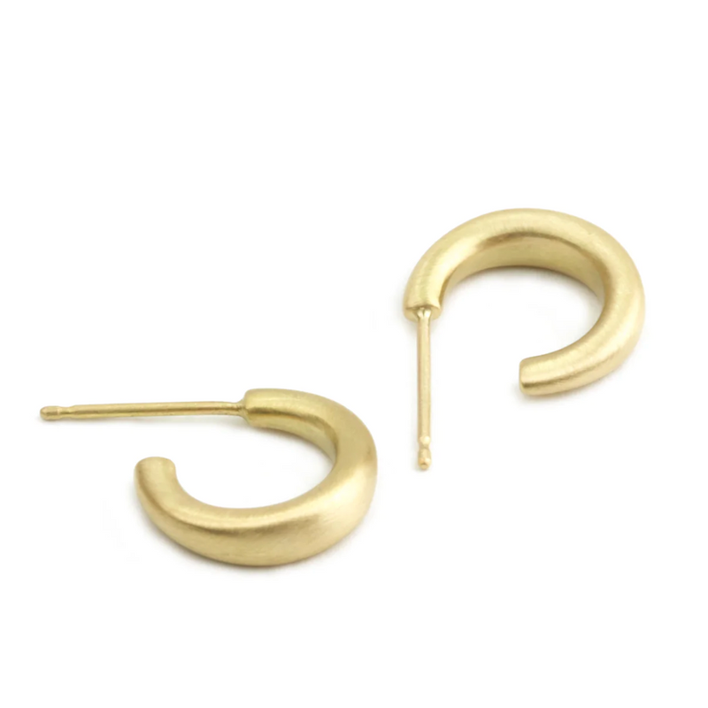 Marian Maurer 18k Puffy City Hoop Earrings - Yellow Gold