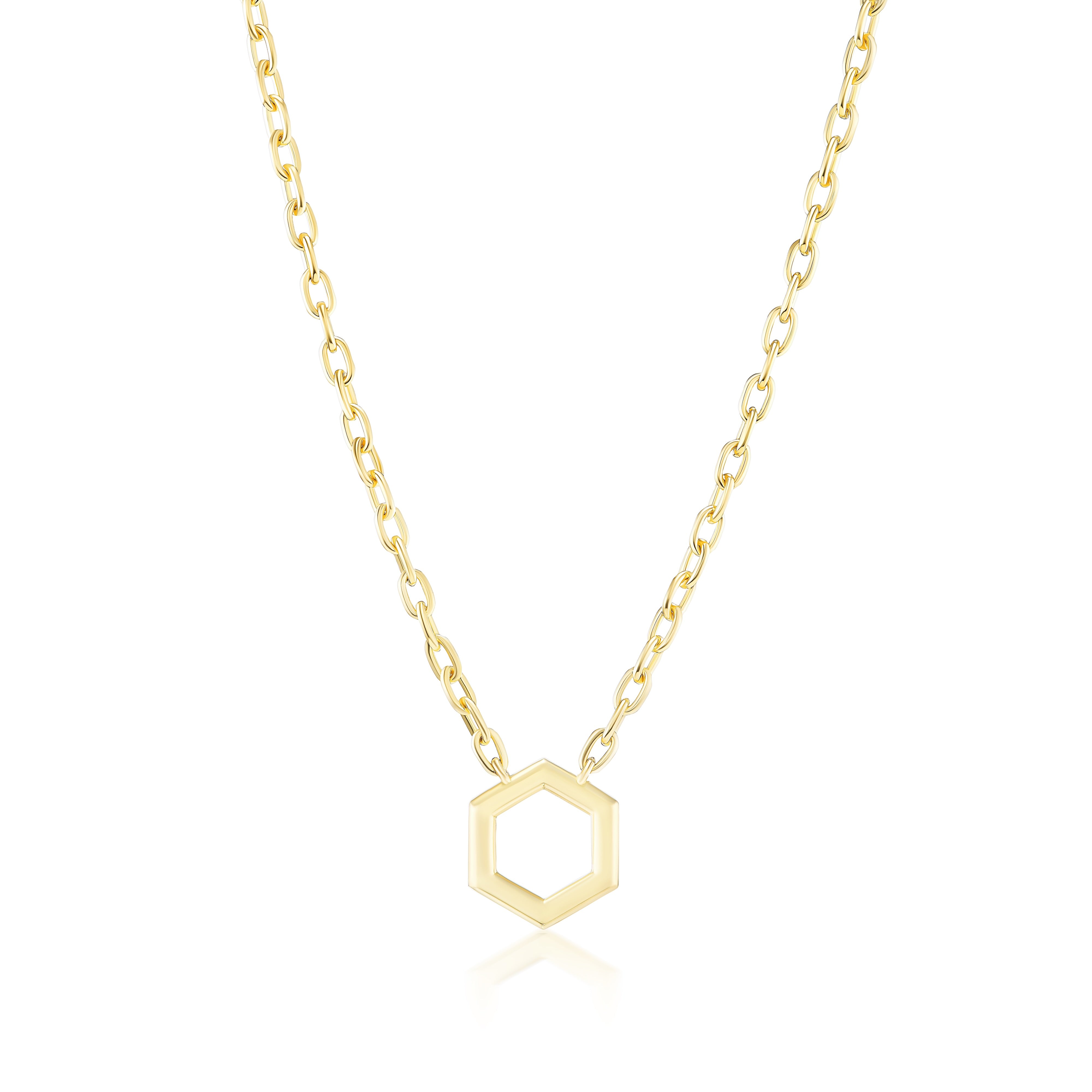 Harwell Godfrey 18k Mini Hexagon Foundation Cable Chain - 18"