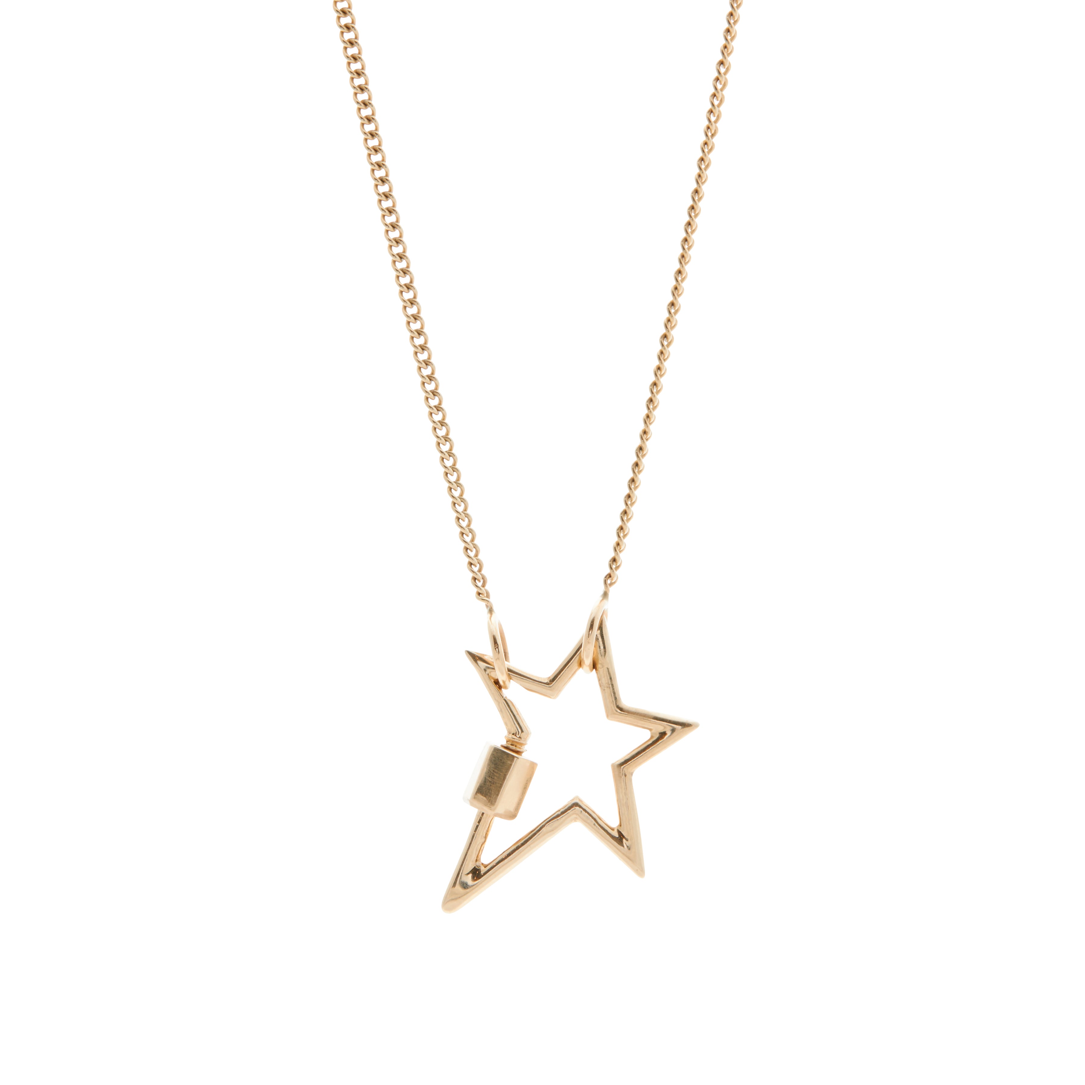 Marla Aaron 14k Yellow Gold Star Lock