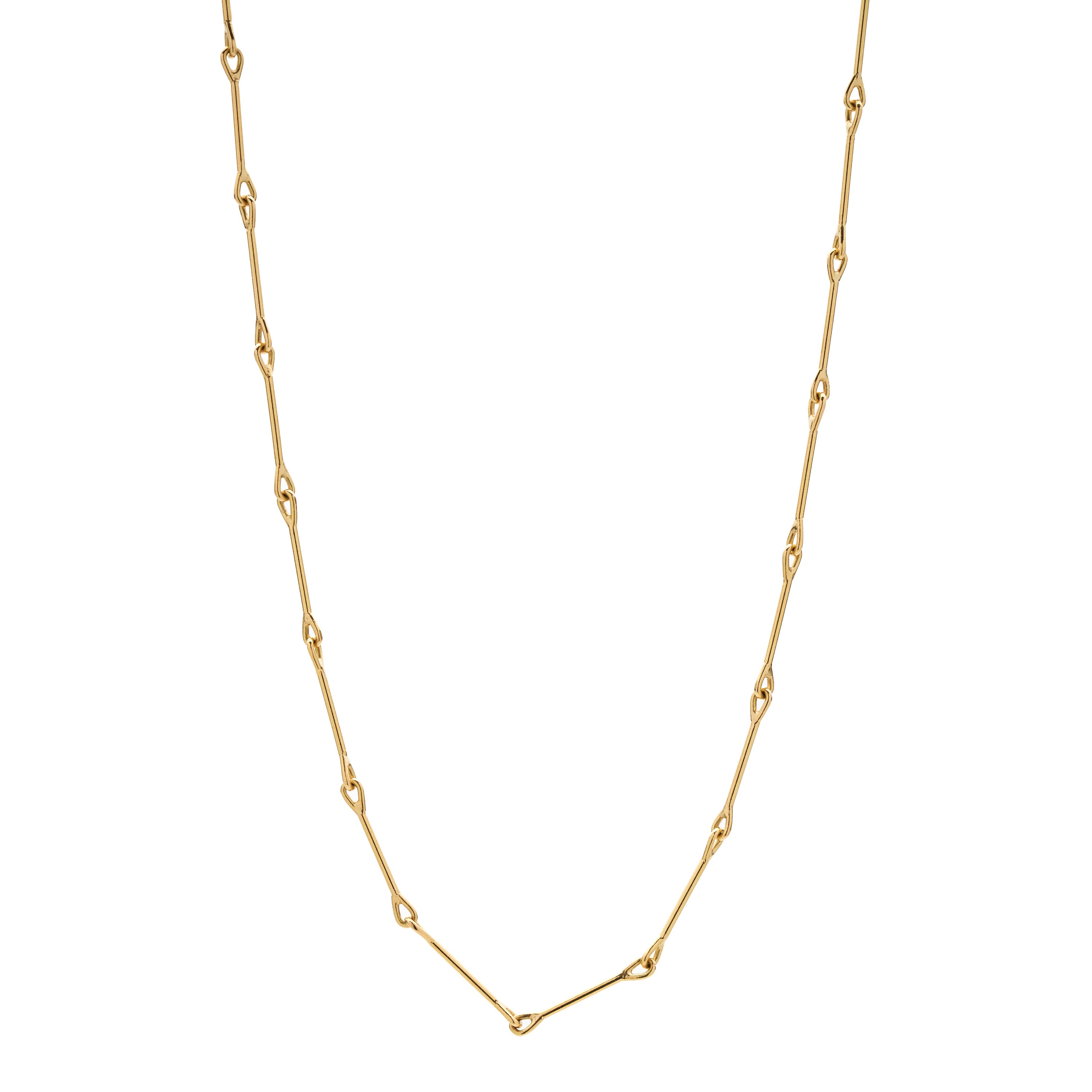 Tura Sugden 18k Gold Needle Eye Chain Necklace - Petite