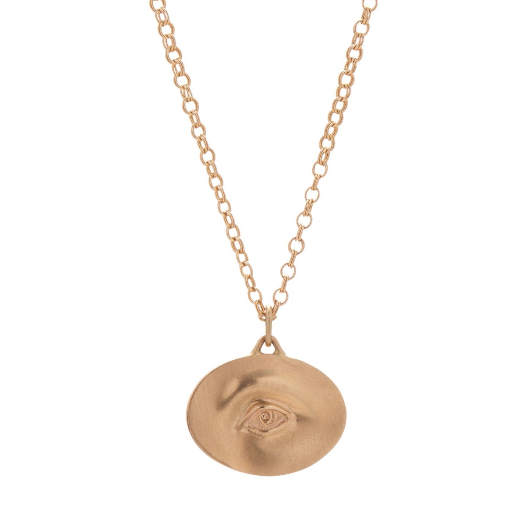 Gabriella Kiss 14k Large Eye Love Token Necklace - 20"