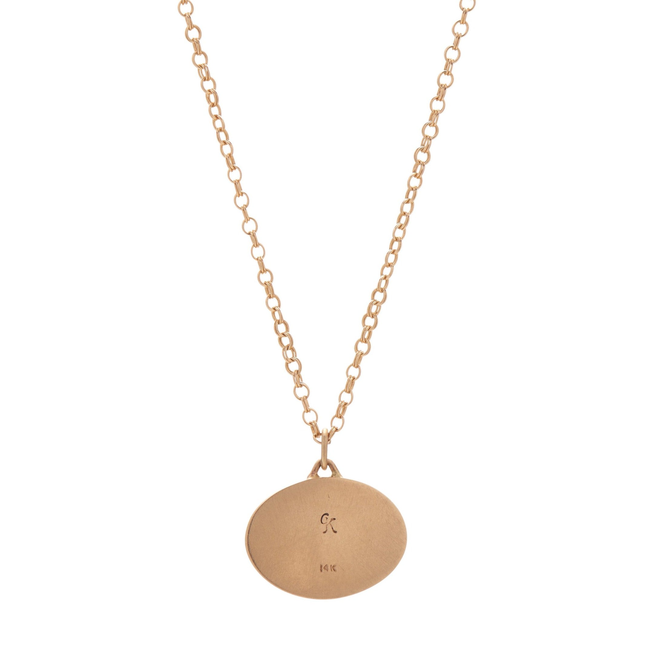 Gabriella Kiss 14k Large Eye Love Token Necklace - 20"
