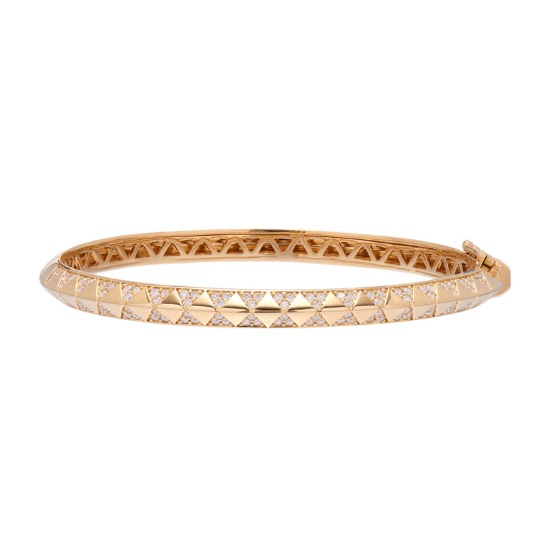 Harwell Godfrey 18k Diamond Knife Edge Diamond Bangle