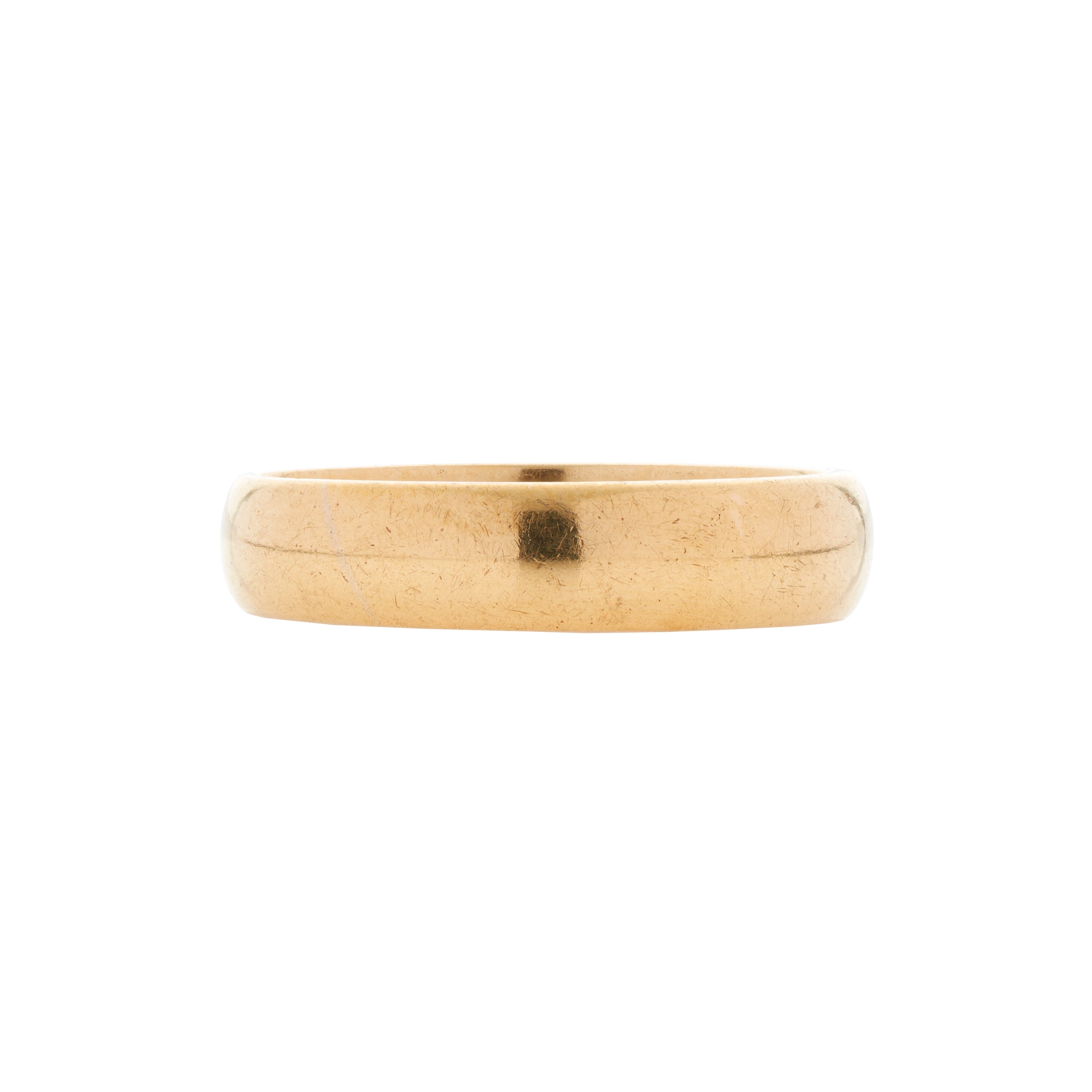 Antique Edwardian 14k Gold Band Ring - 7.5