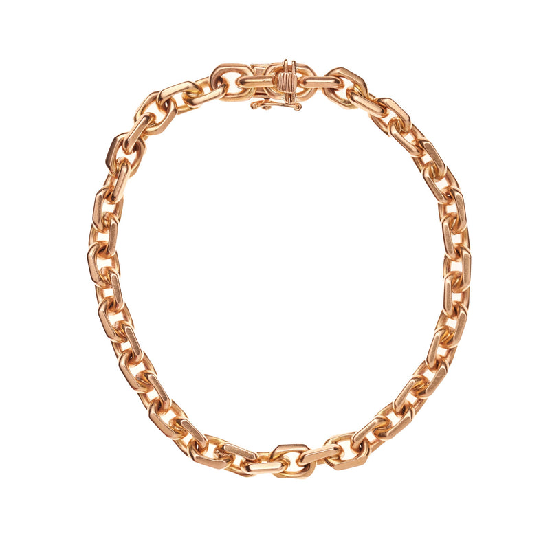 Antique 18k Gold Heavy Spartacus Link Bracelet- 8 1/4"