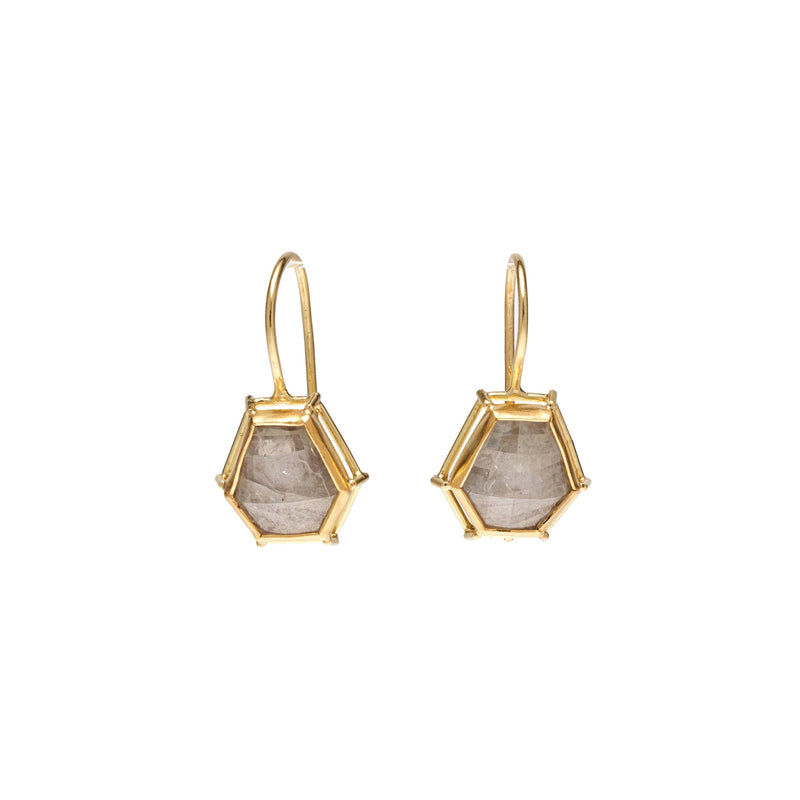 Tura Sugden 18k/22k Rose Cut Diamond Drop Earrings - 2.58cts