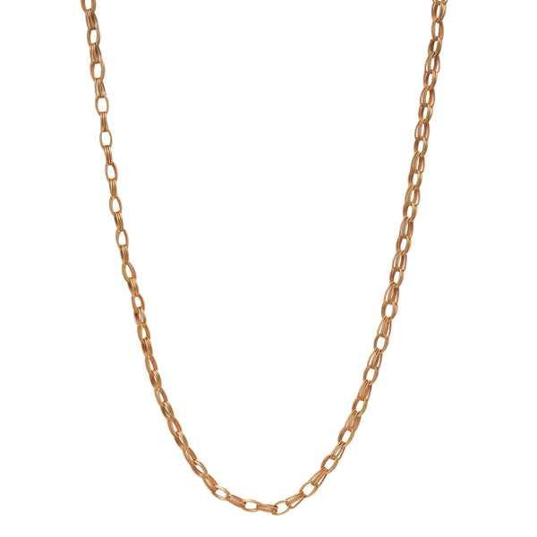 Vintage 18k Multi Loop Handmade Chain- 32"