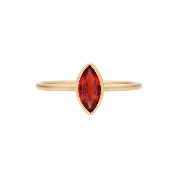 Gabriella Kiss 18k Orange Marquis Sapphire Ring- .9ct