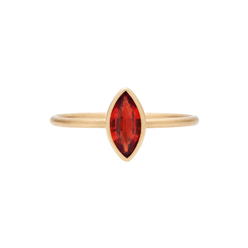 Gabriella Kiss 18k Orange Marquis Sapphire Ring- .9ct