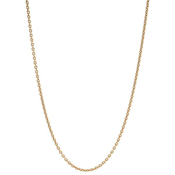 Antique Victorian 18k Oval Link Chain - 25"