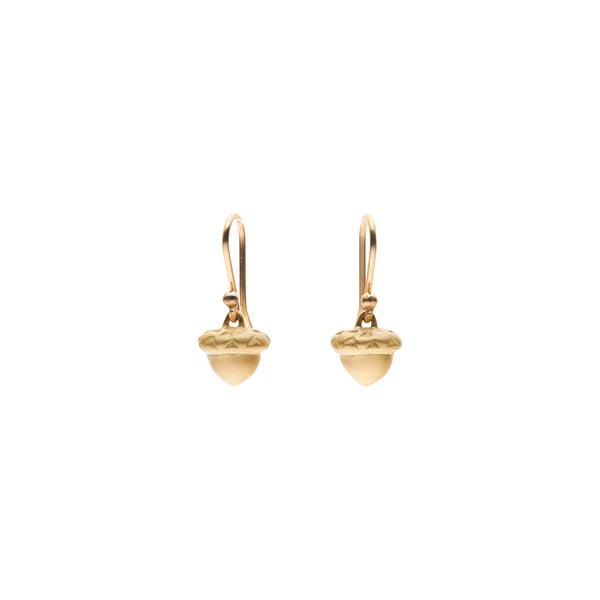 Gabriella Kiss 18k Baby Acorn Earrings