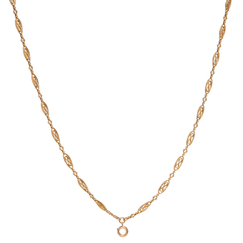 Antique French 18k Long Guard Chain- 58"