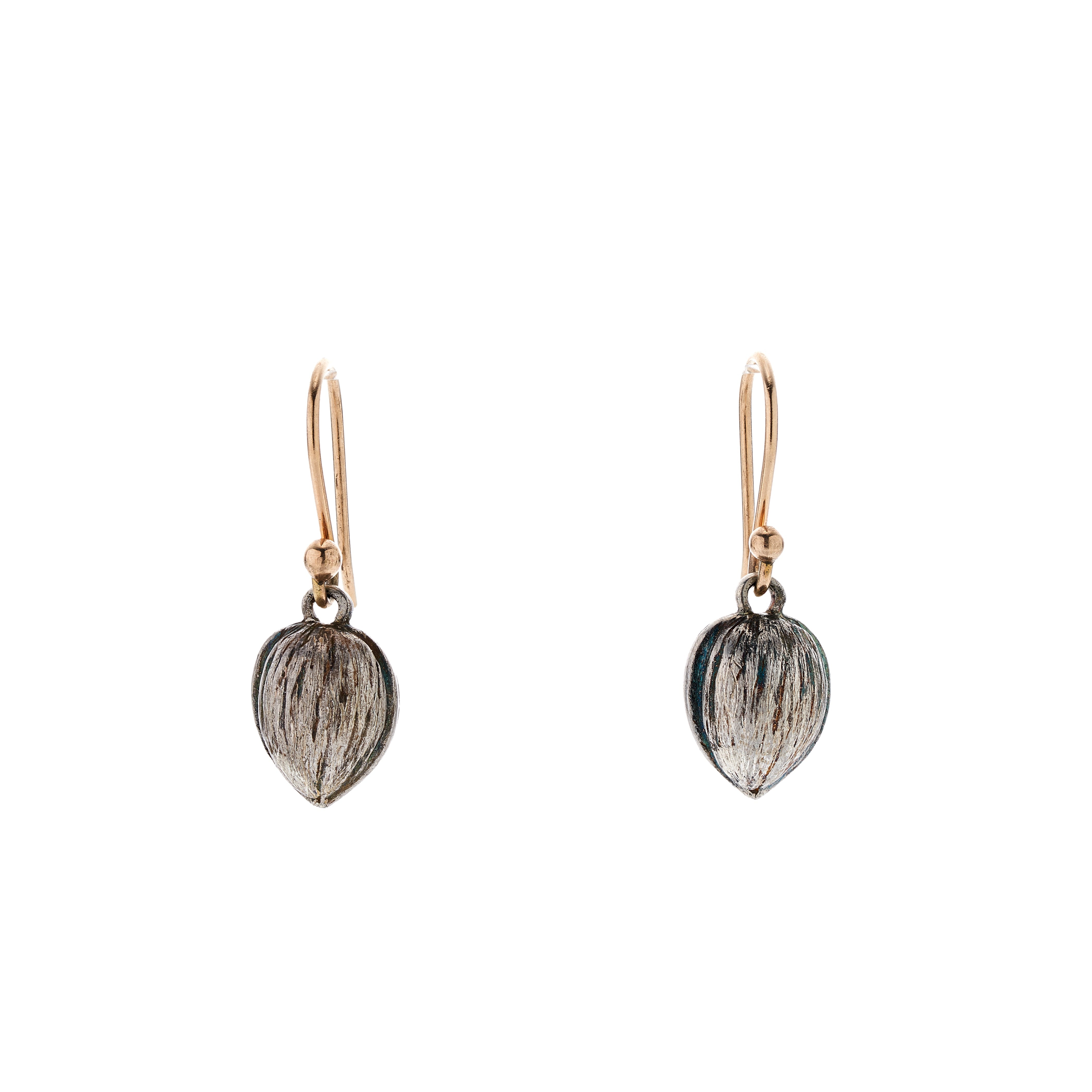 Gabriella Kiss Silver Walnut Earrings