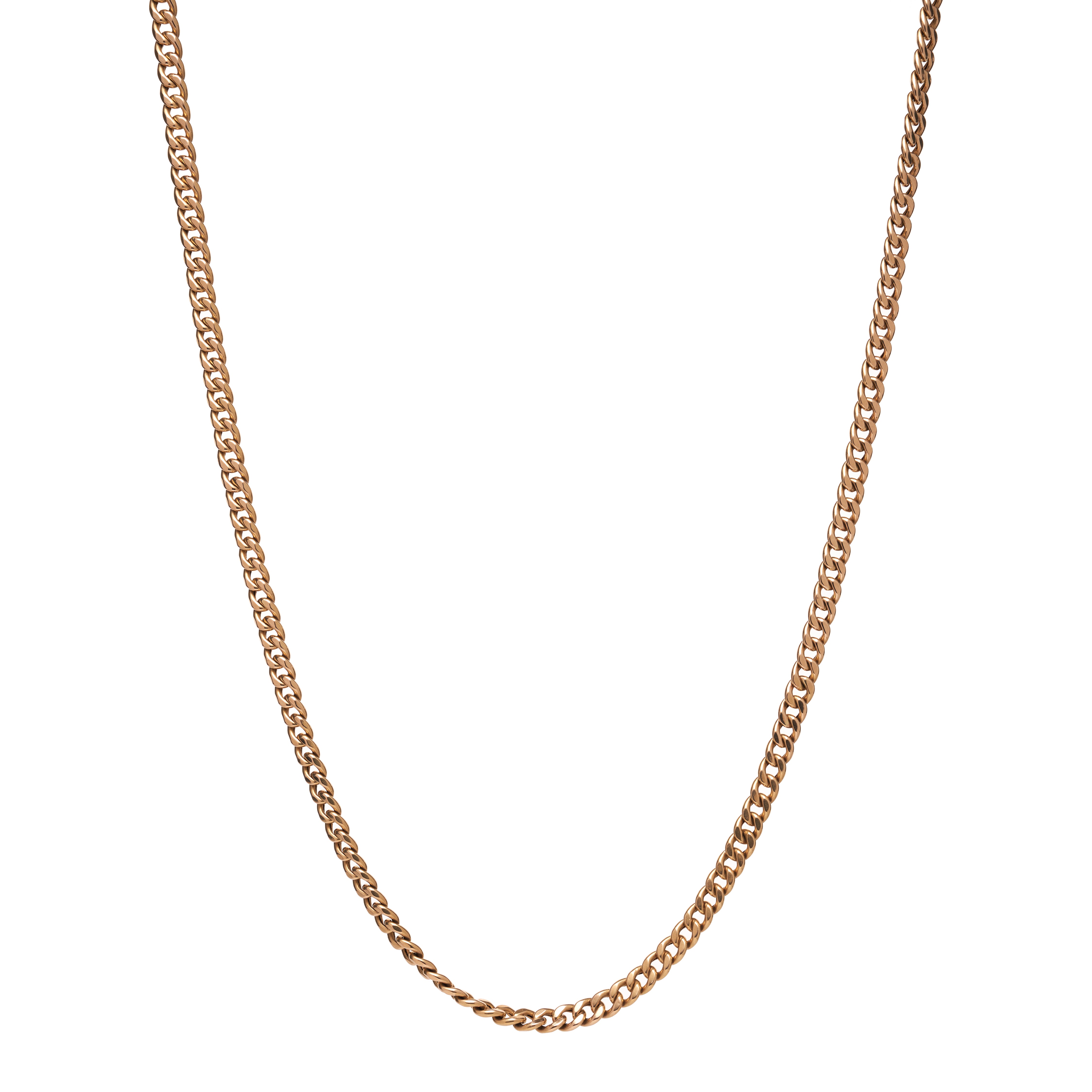Antique French 18k Wide Curb Chain - 26"