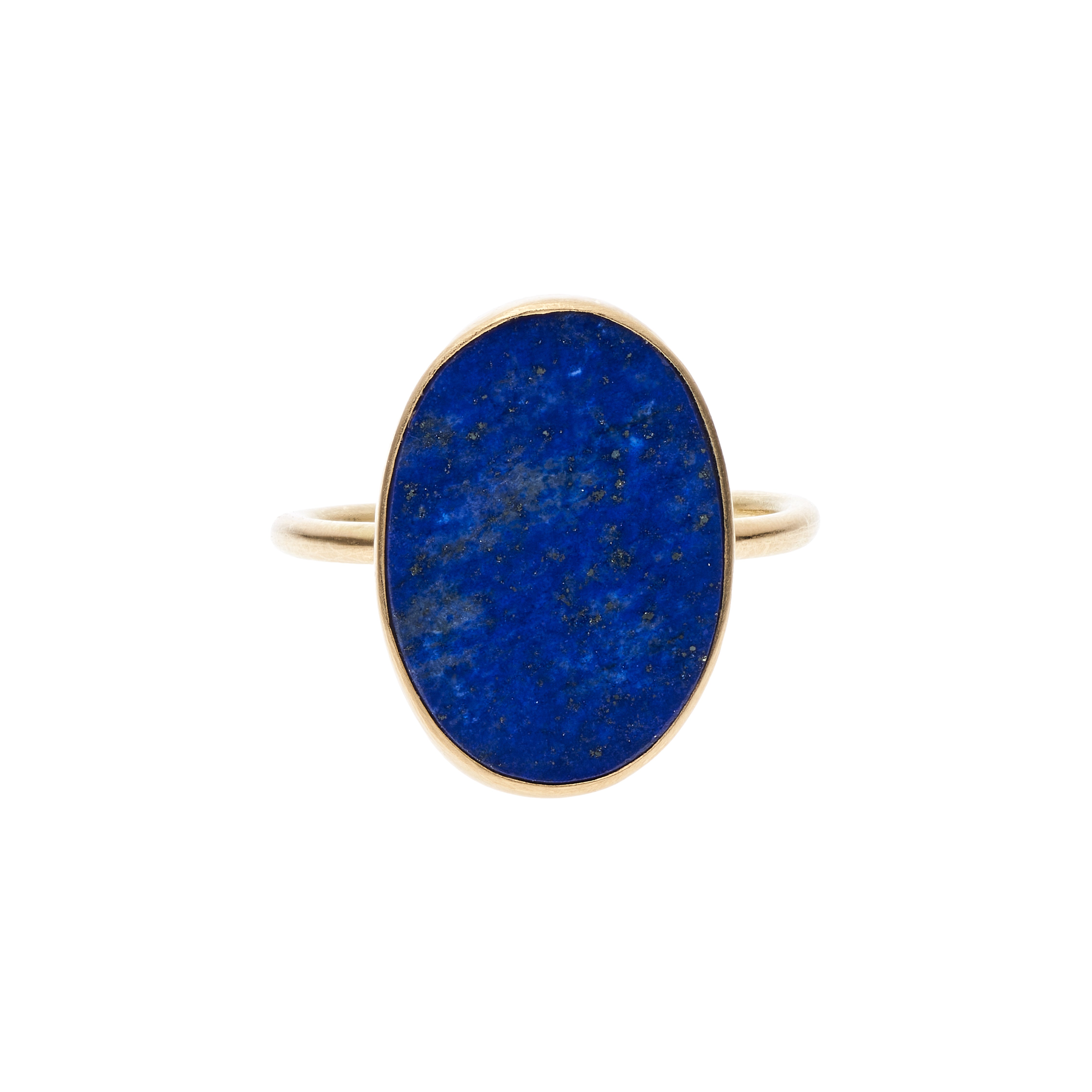 Gabriella Kiss 18k Vertical Oval Lapis Ring