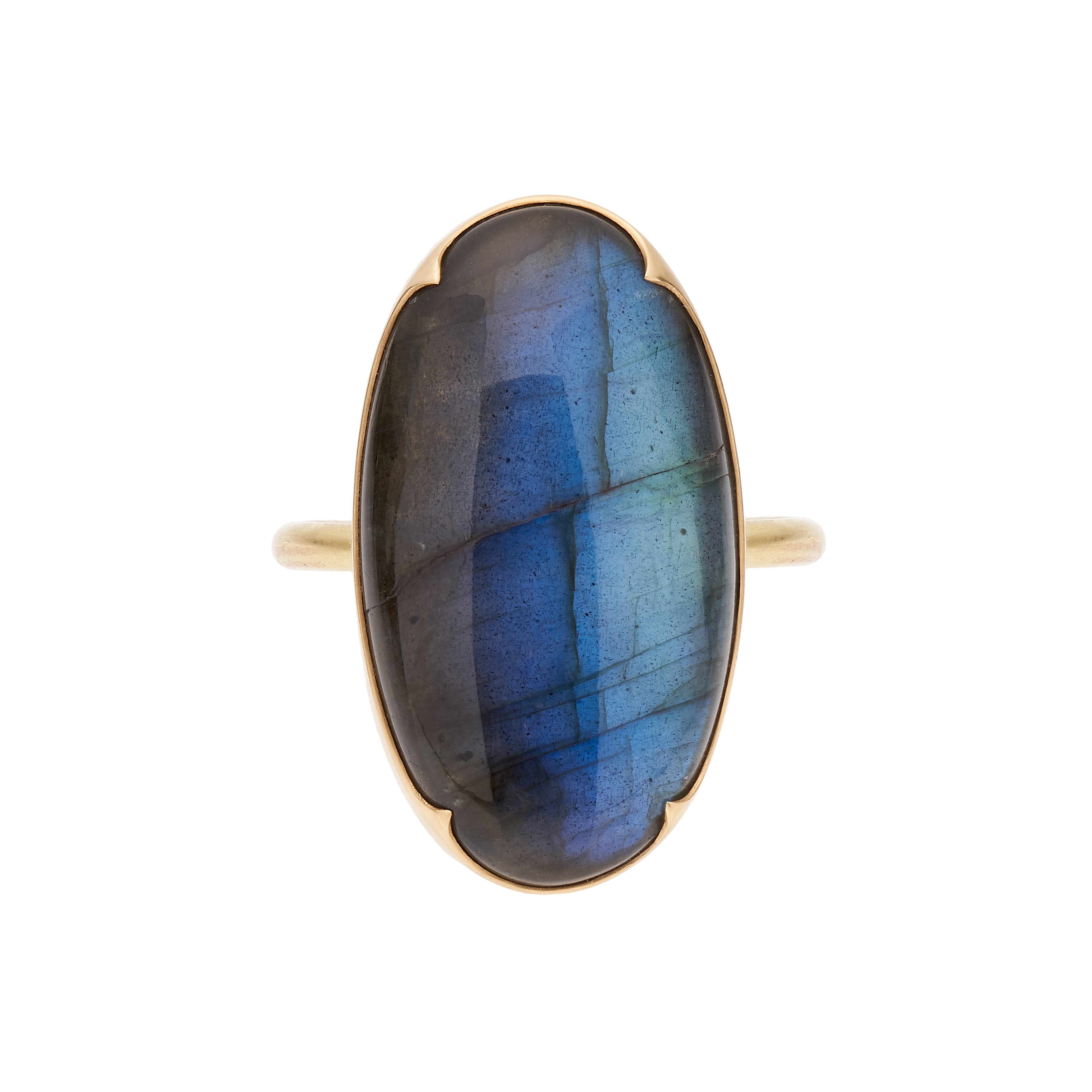 Gabriella Kiss 18k Large Oval Labradorite Ring