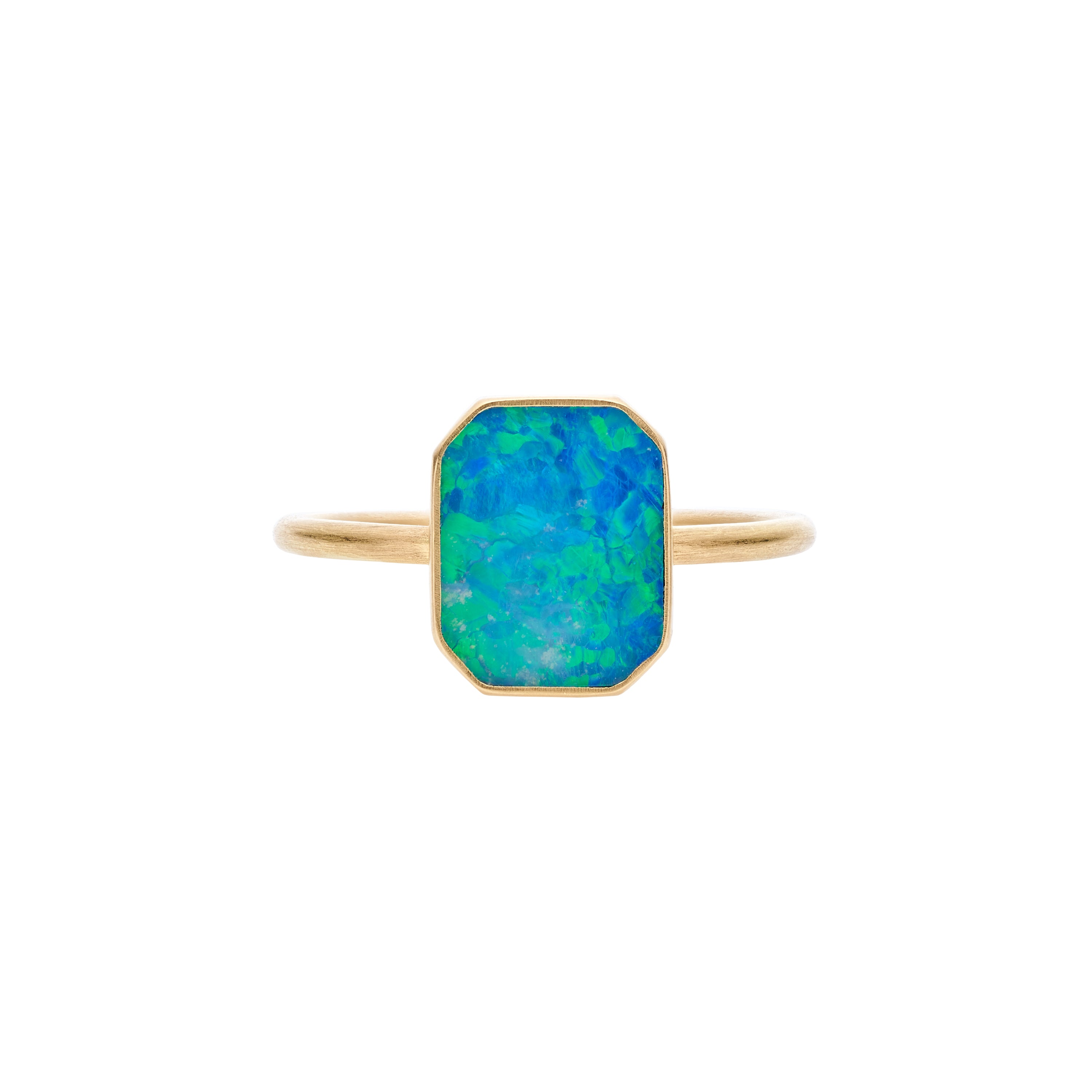 Gabriella Kiss 18k Opal Slab Ring- .7ct