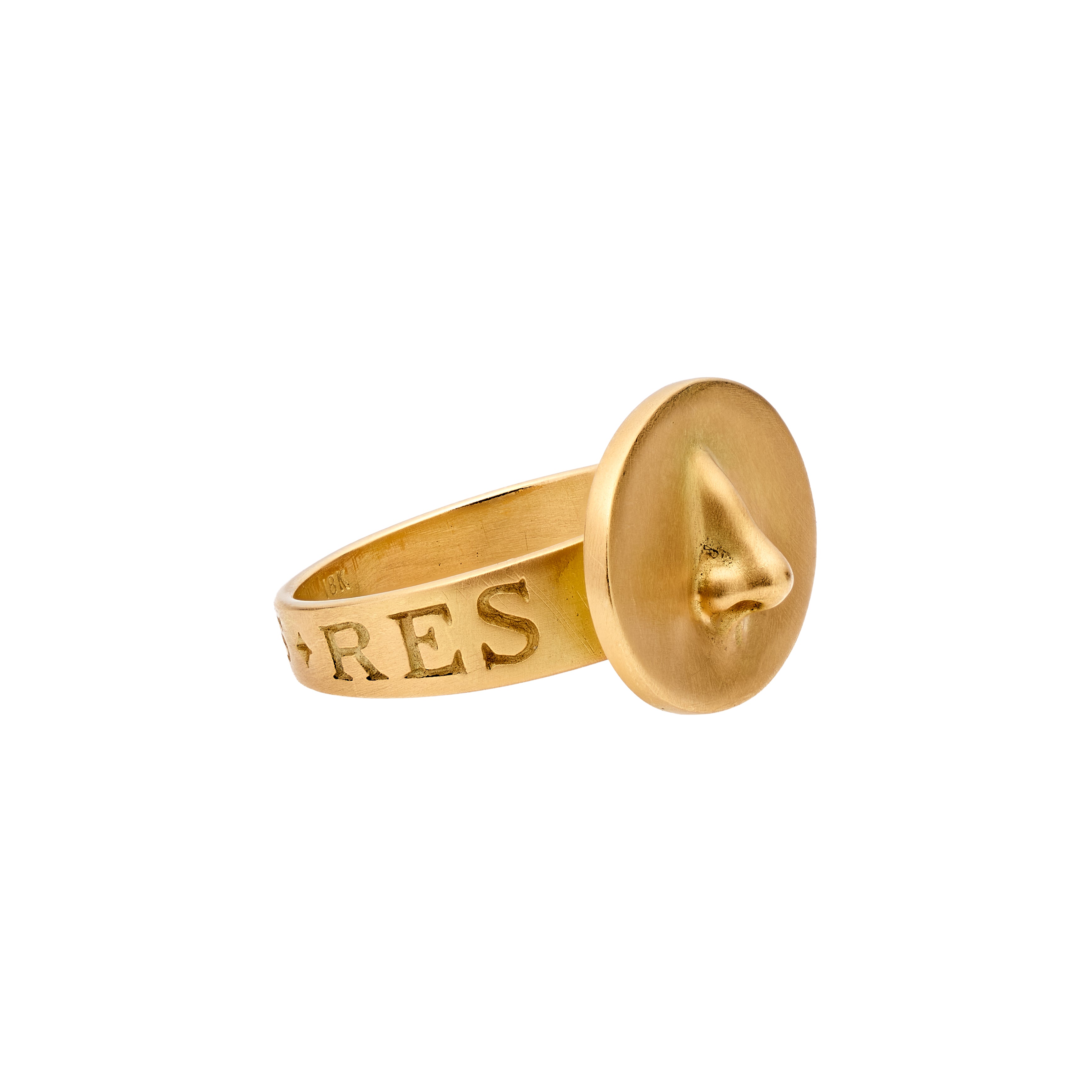 Gabriella Kiss 18k Nose Token Ring “In Medias Res”
