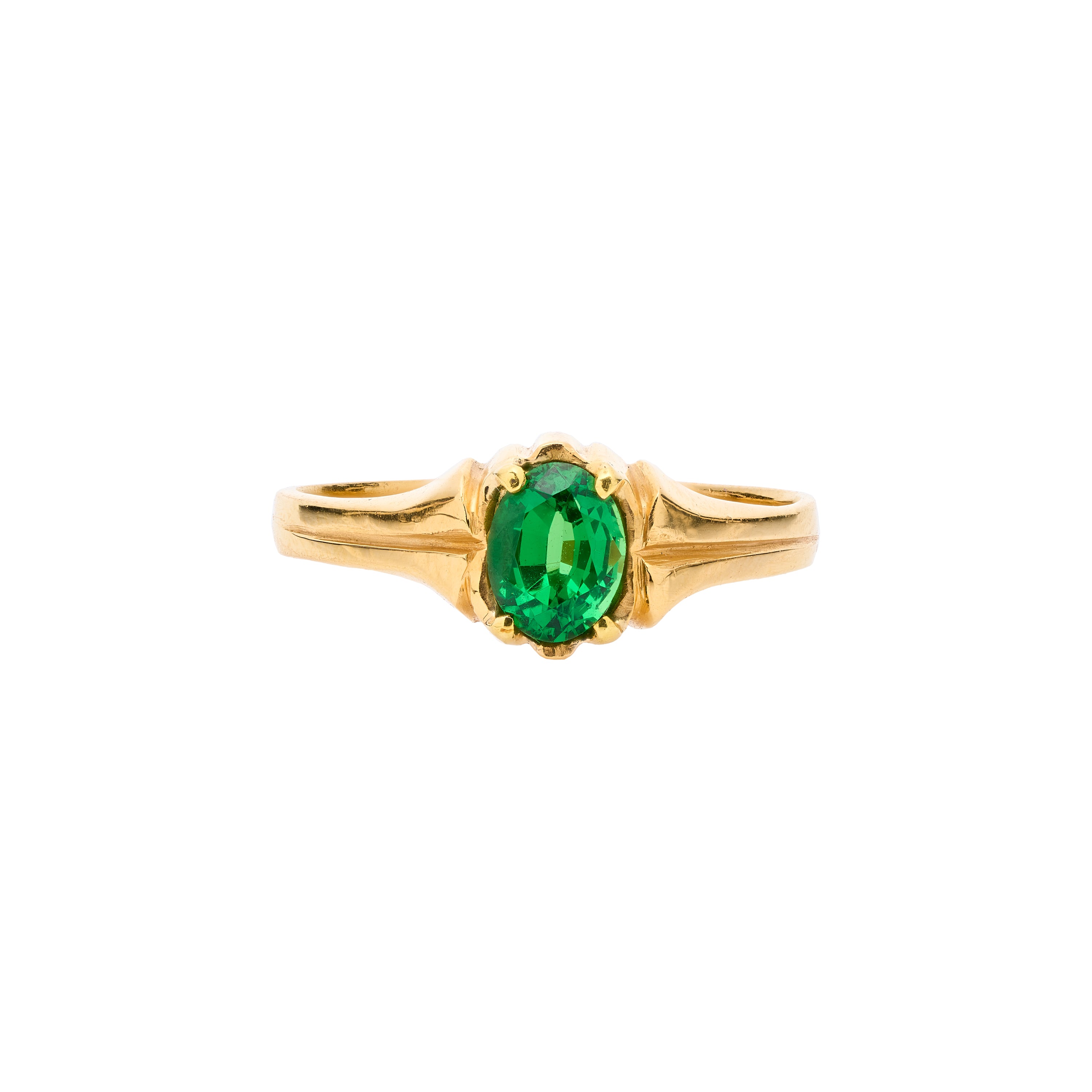 Vintage 22k Tsavorite Ring