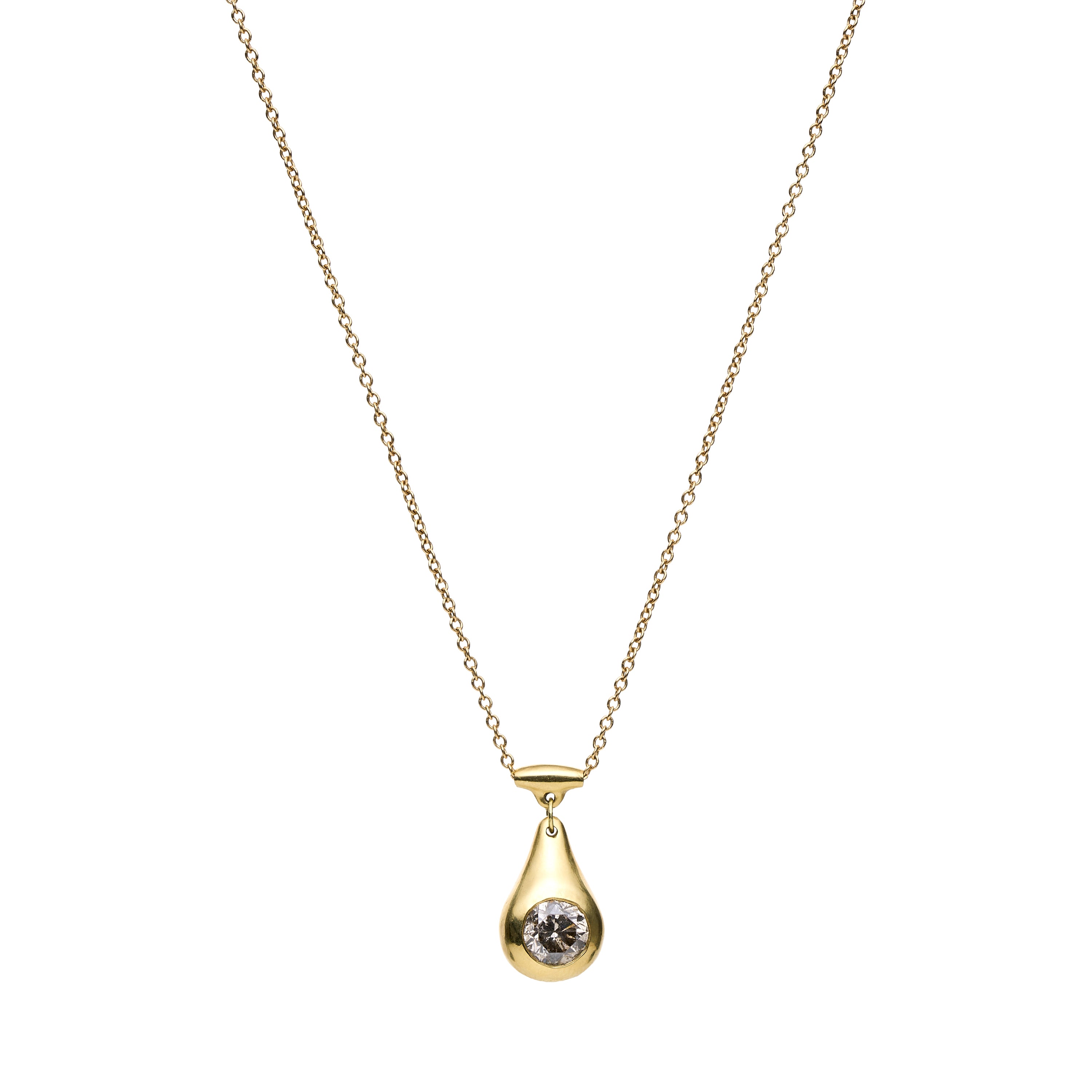 TenThousandThings 18k Diamond Ball Necklace approximately .9 ct  - 16”