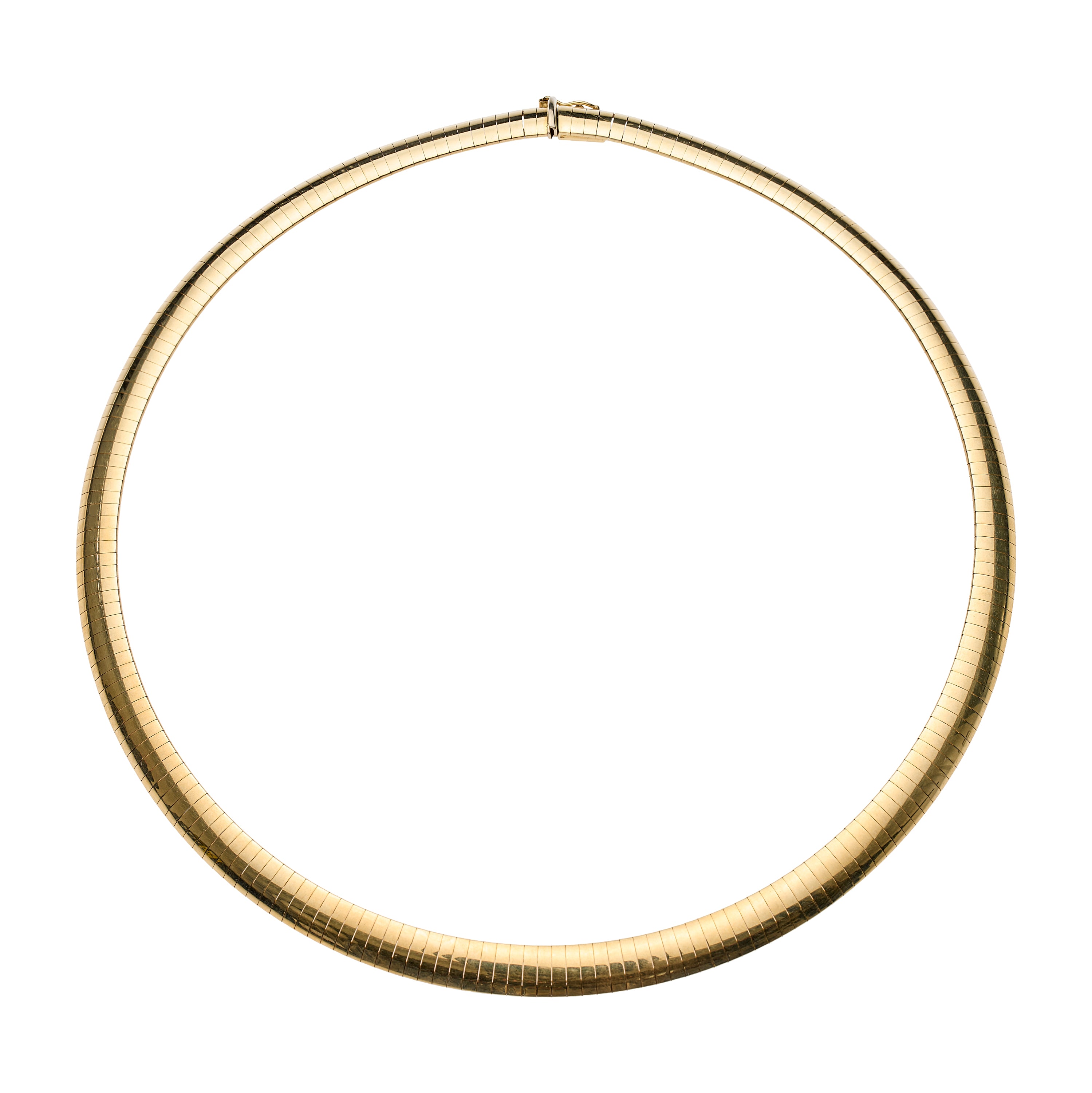 Vintage Mid-Century 14k Omega Style Collar Necklace