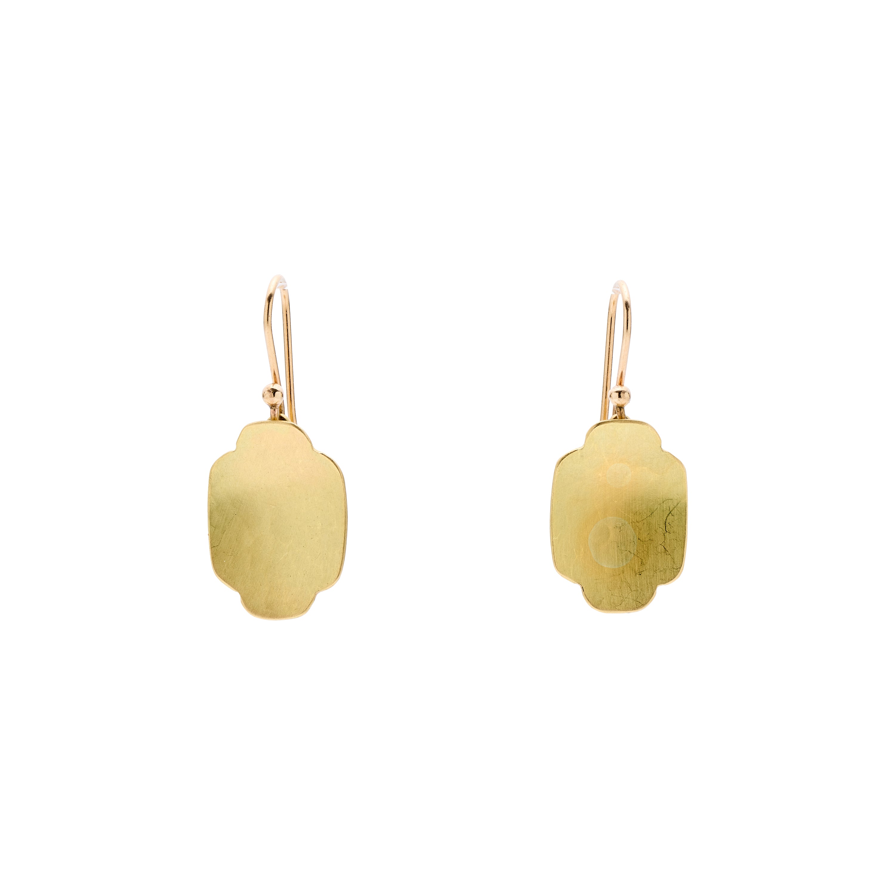 Gabriella Kiss 18k Small Hammered Scallop Earrings
