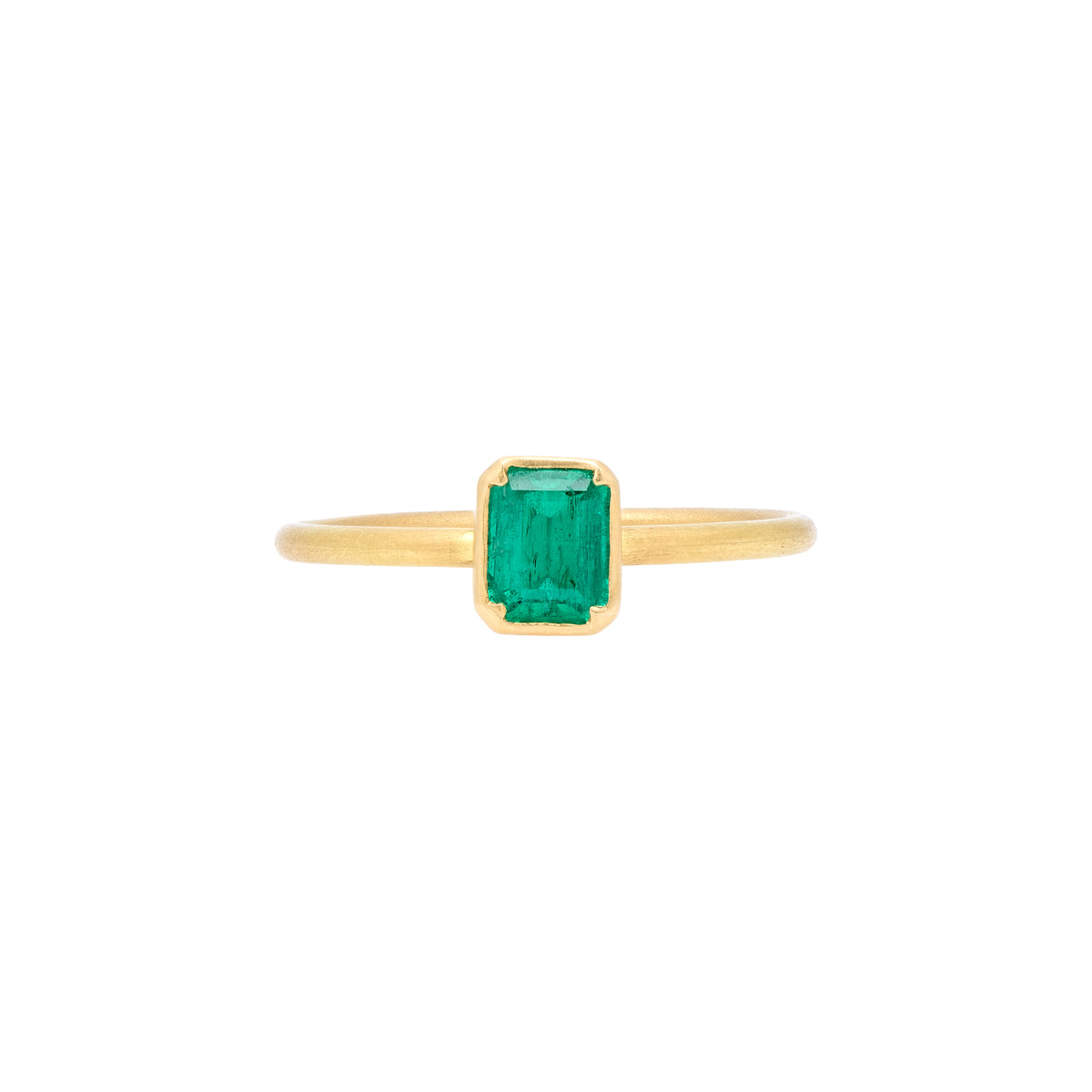 Gabriella Kiss 18k Colombian Emerald Ring- .5ct