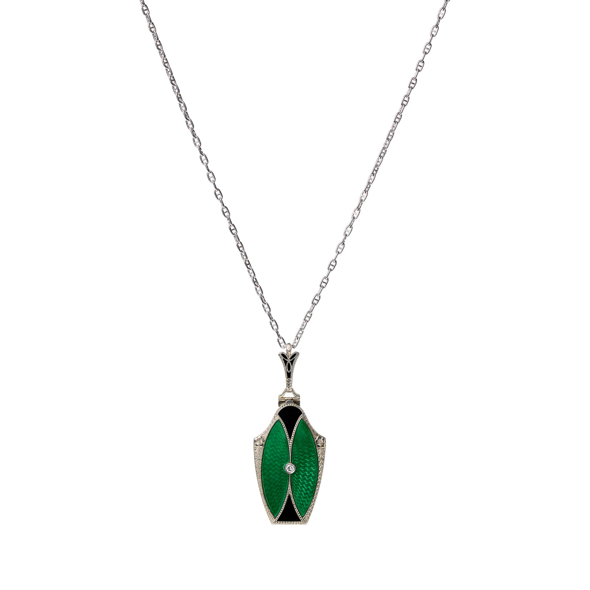 Stephanie Windsor 14k White Gold Baby Mariner Chain