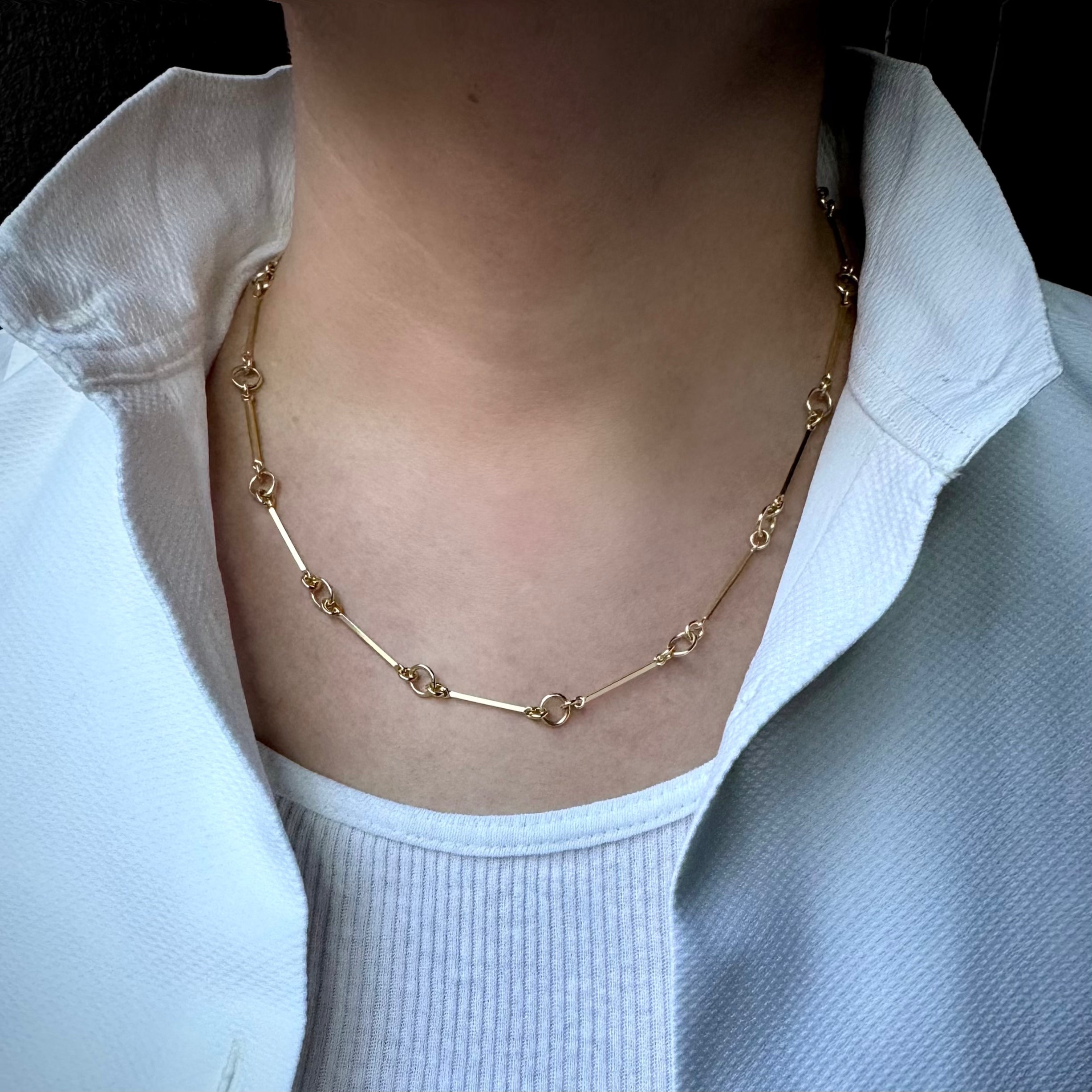 Tura Sugden 18k Yellow Gold Handmade Romea Chain