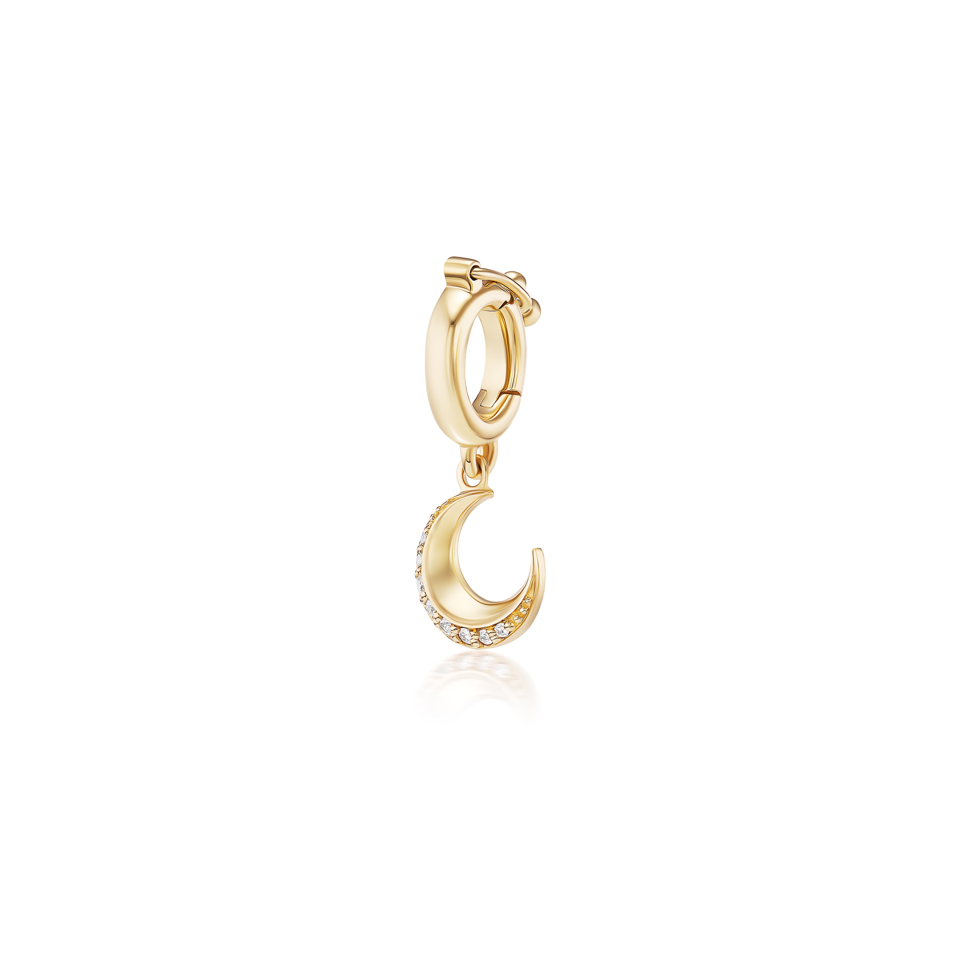 Harwell Godfrey 18k Diamond Tiny Moon Pendant