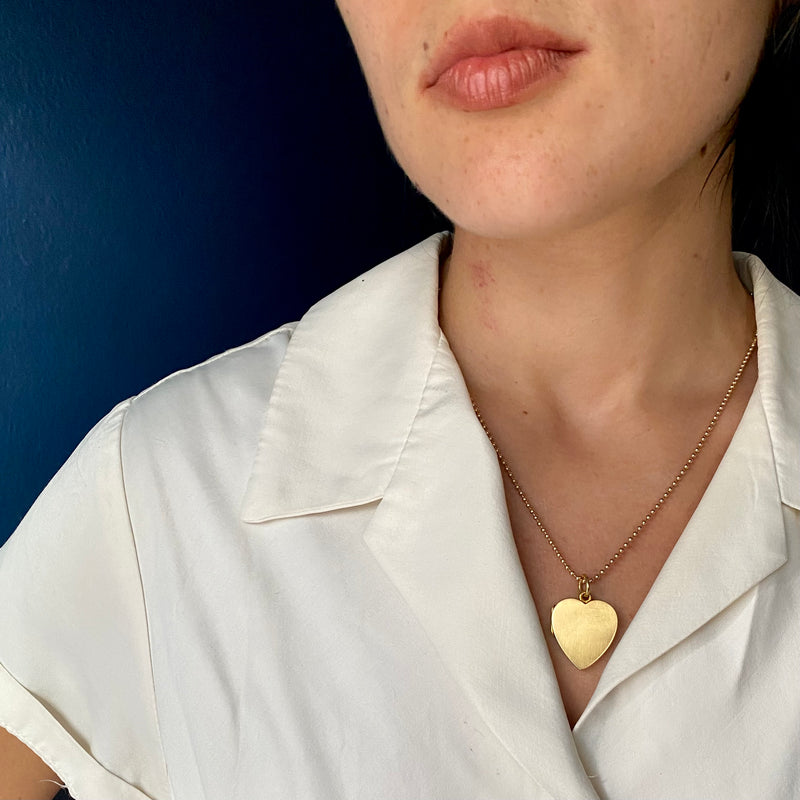 Antique 15k Birmingham Clean Heart Locket
