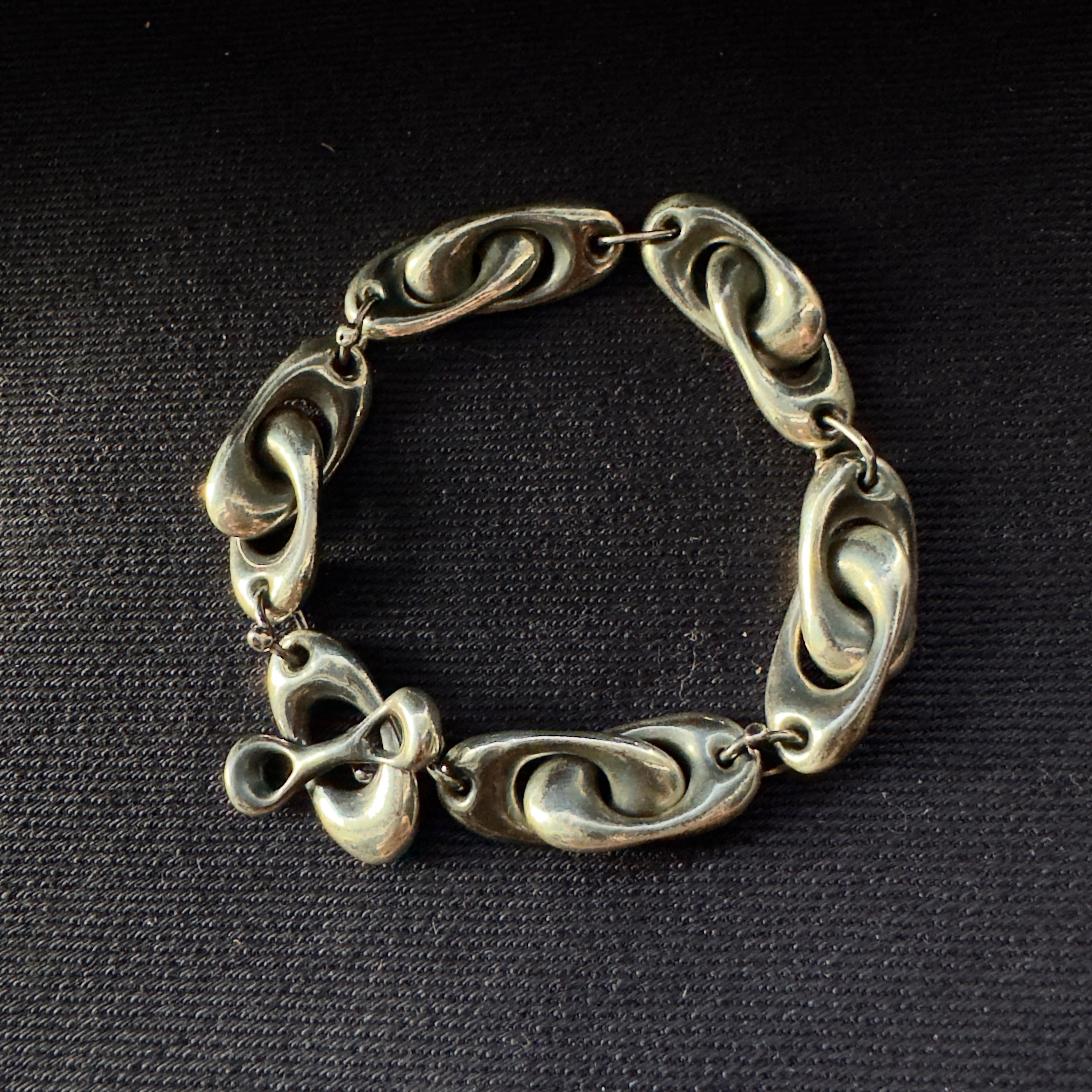 TenThousandThings Sterling Silver Puffy Link Bracelet