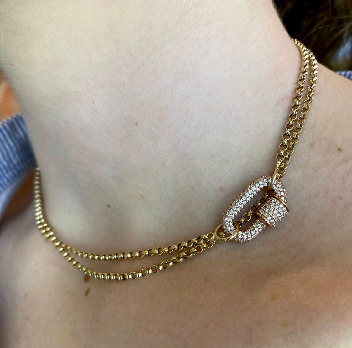 Marla Aaron 14k Yellow Gold Rolo Chain
